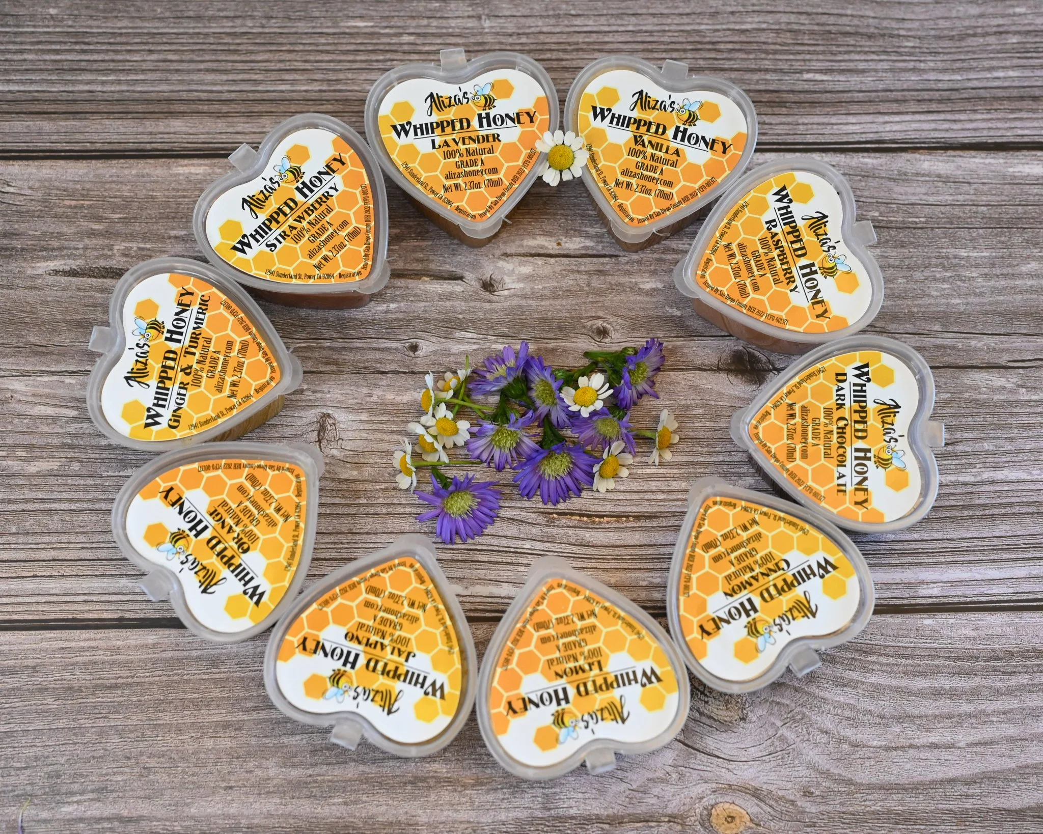 HONEYです♡ Whipped Honey – Heart-Shaped (2.4 oz) | Aliza's Honey – Natural