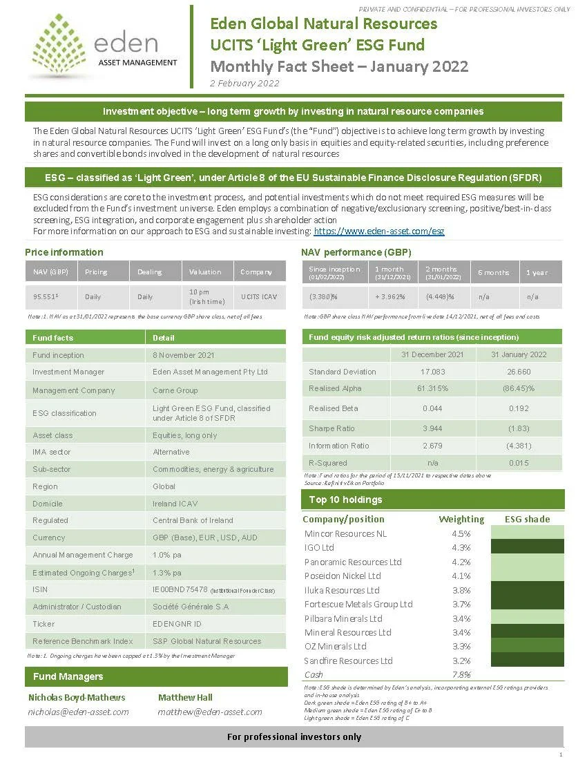 2022 January Fact Sheet