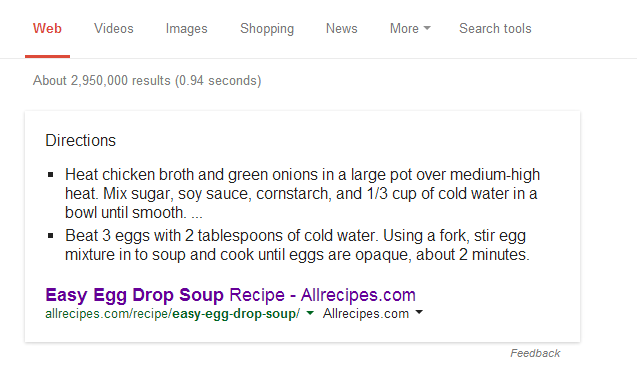 Google Search shows instructions with how-to searches
