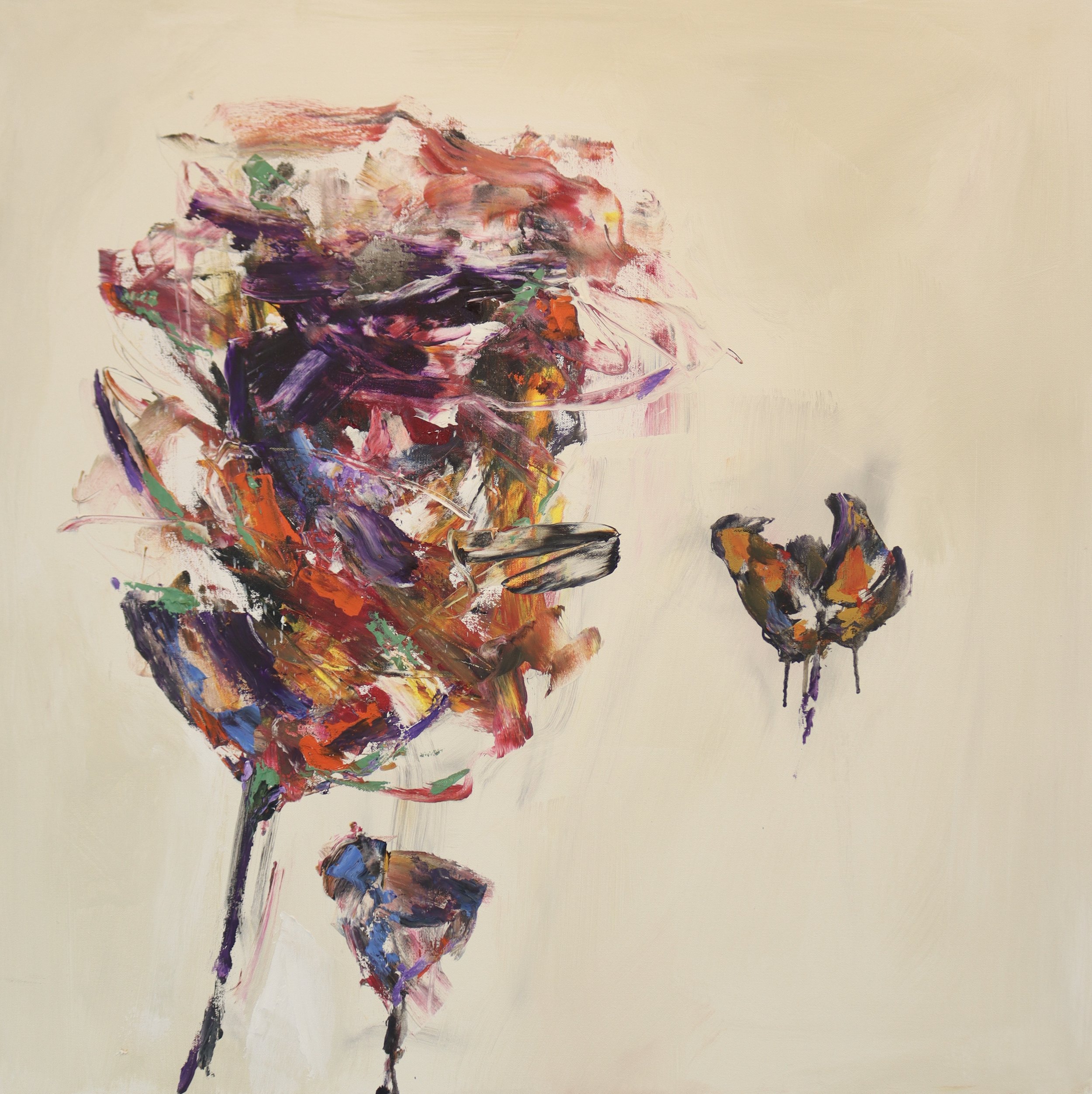 Beautiful Metamorphosis || 36x36 in. || HxW