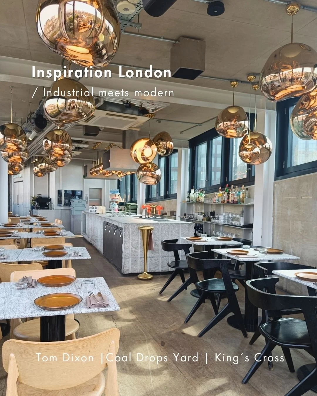 I would like to share some inspiration and travel tips from @sisustussuunnittelijat last week&acute;s spring trip to London.

First takeaways come from the food and design playground @coaloffice . Industrial meets modern in the most effortless way in