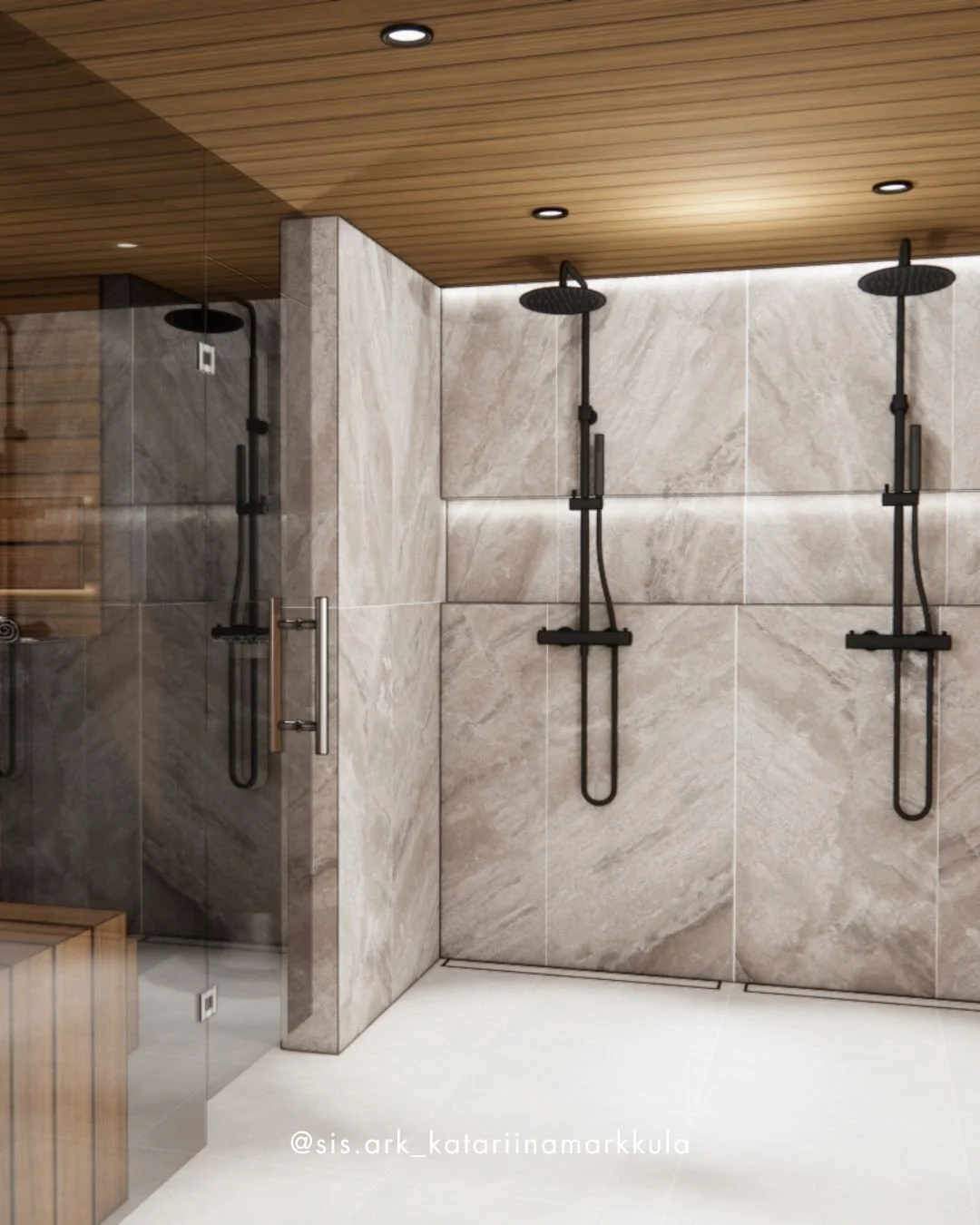 T&auml;&auml;ll&auml; oltu vahvasti kylpp&auml;risuunnittelun parissa viime aikoina 🛁
T&auml;llainen upea kylpyhuone-sauna-kodinhoitotila-erillisvessaprojekti saateltu sisustussuunnitelmien osalta p&auml;&auml;t&ouml;kseen ja nyt odottamaan alkavaa 