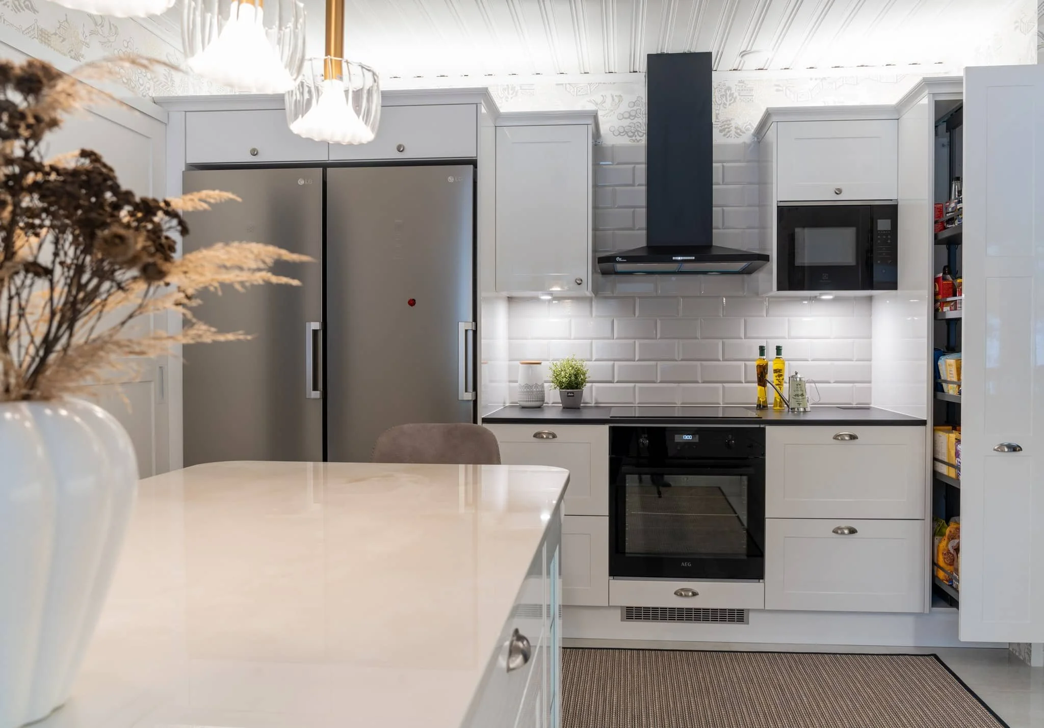 Keittiön epäsuora valaistus