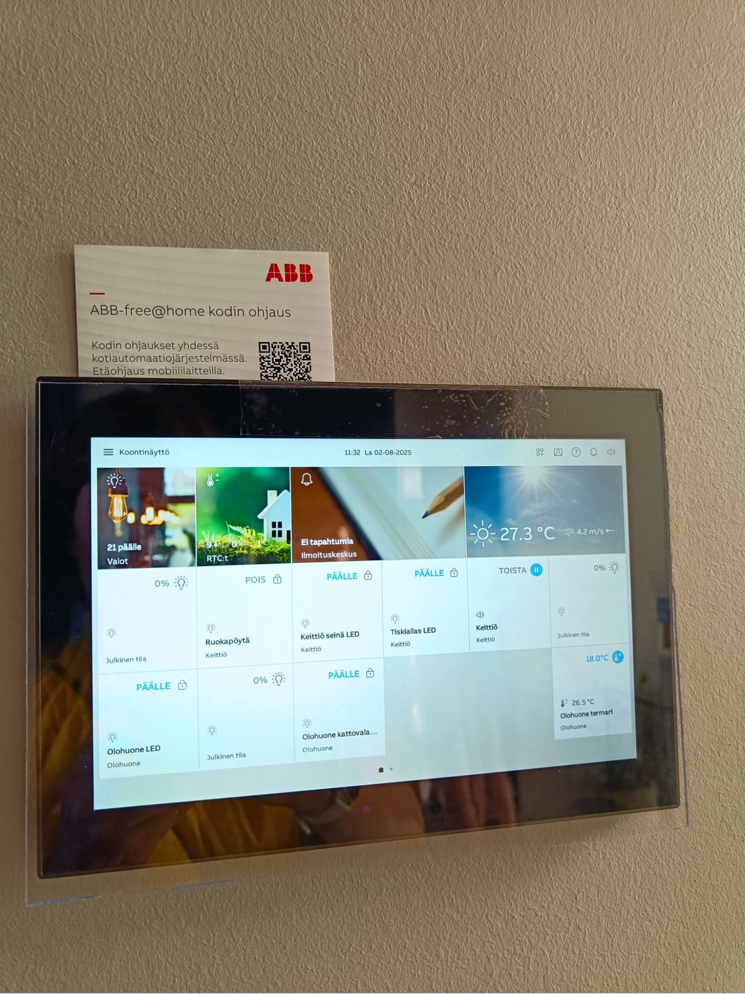 ABB Free@Home-näyttöpaneeli