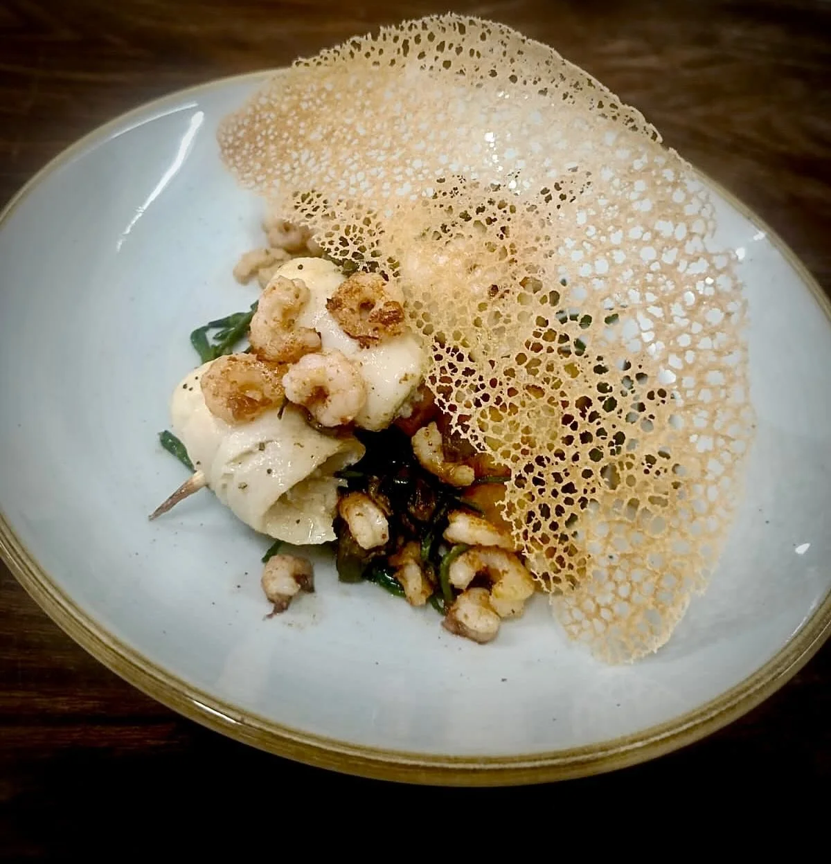 Chef&rsquo;s Special Today &amp; Tomorrow ✨
Grilled Atlantic plaice skewer, patatas bravas, samphire, shrimp &amp; caper butter.
&euro;23.95