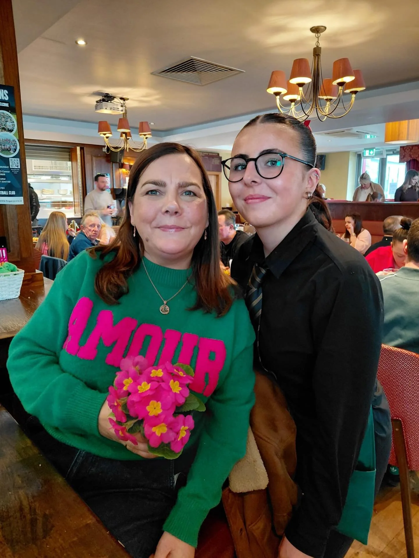 Some of our lovely mammy&rsquo;s receiving a Mother&rsquo;s Day flower plant from our staff yesterday 💐