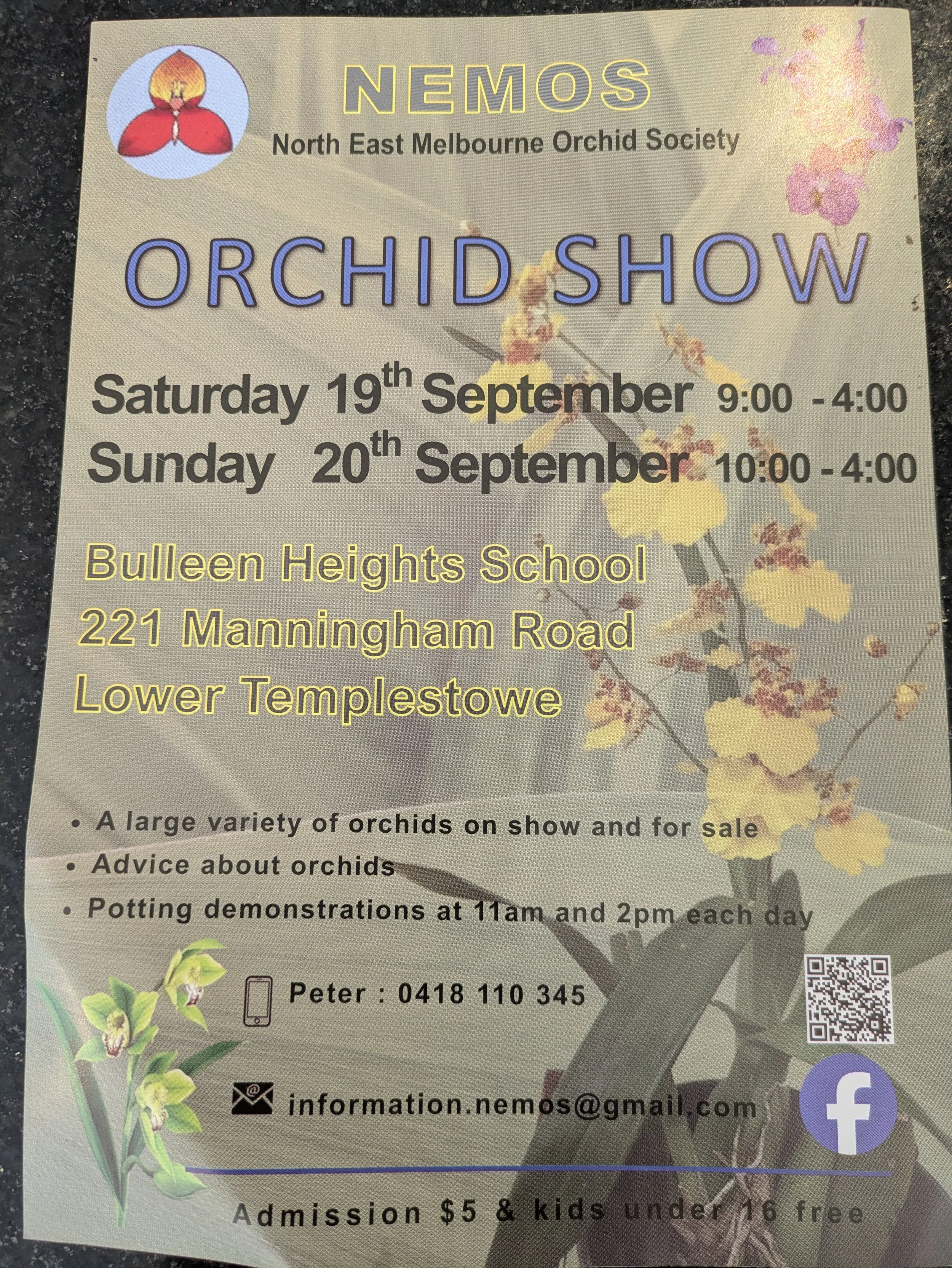 North East Melbourne Orchis Society Show