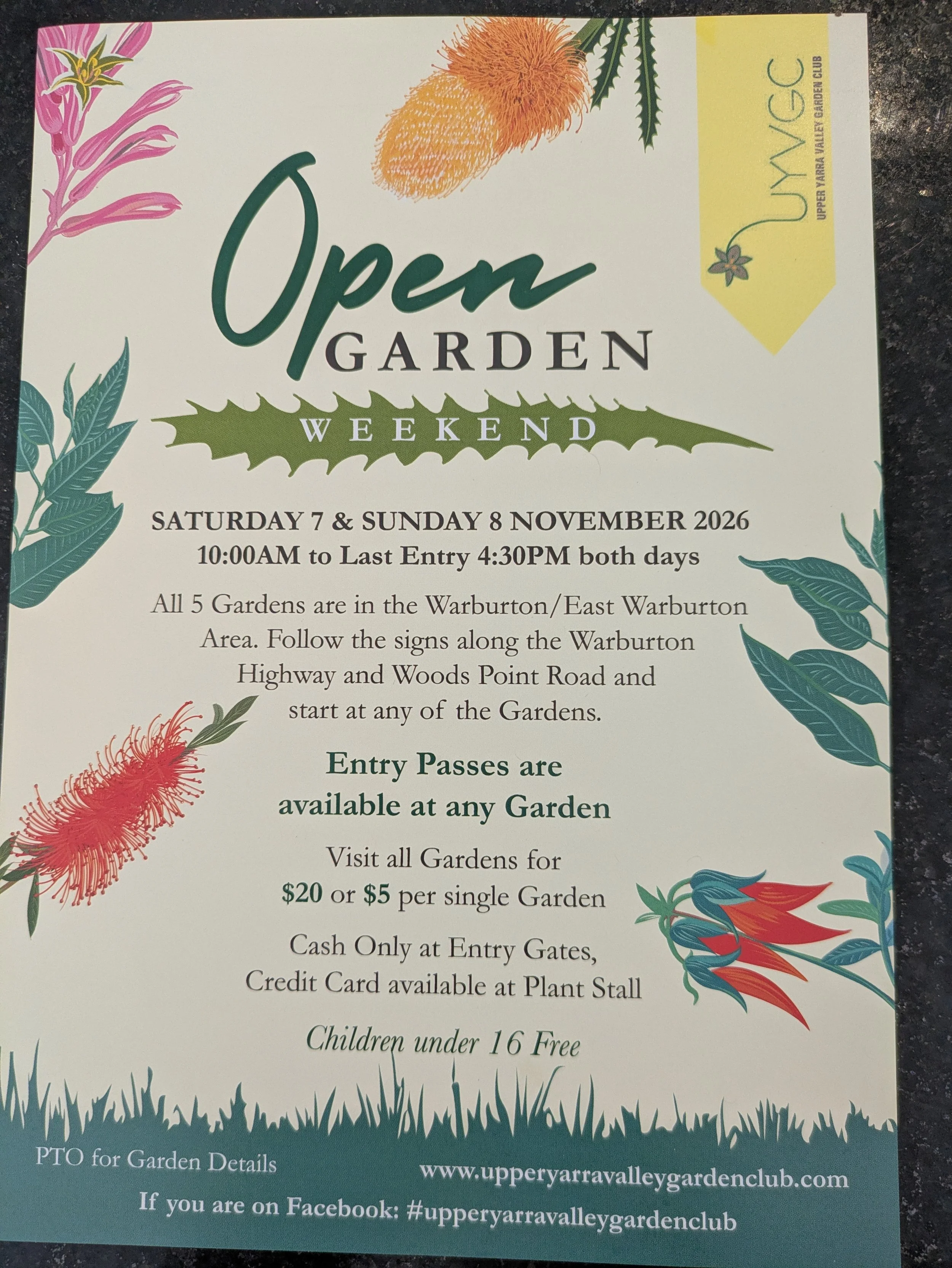 Upper Yarra Valley Garden Club Open Garden Weekend