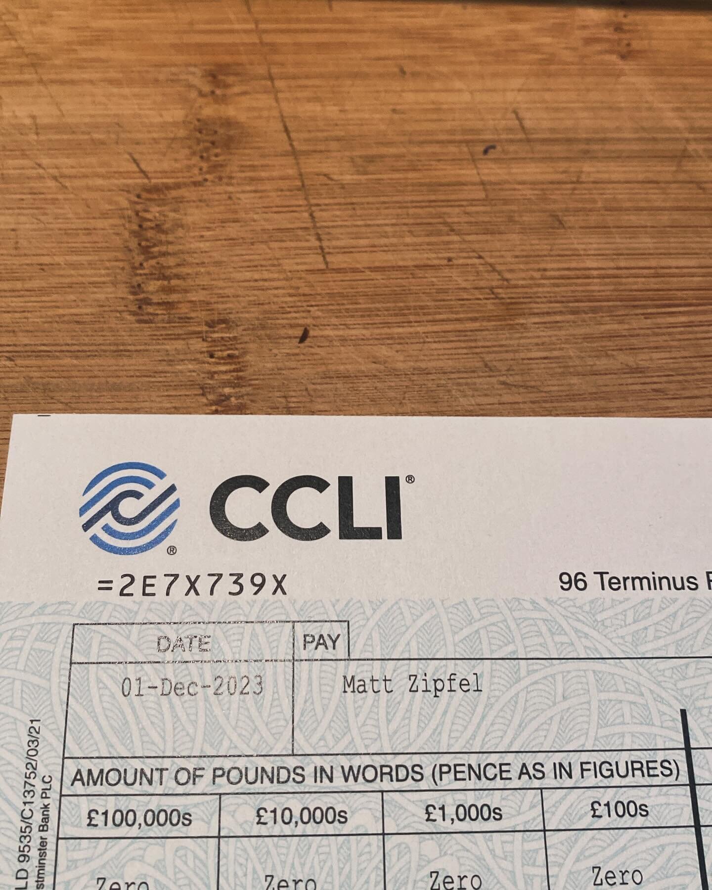 I don&rsquo;t write songs for the money, I do it because I like that people connect with the songs I write/have written or find that they express what they inwardly want to express but find difficult. It is nice to finally receive a cheque though as 