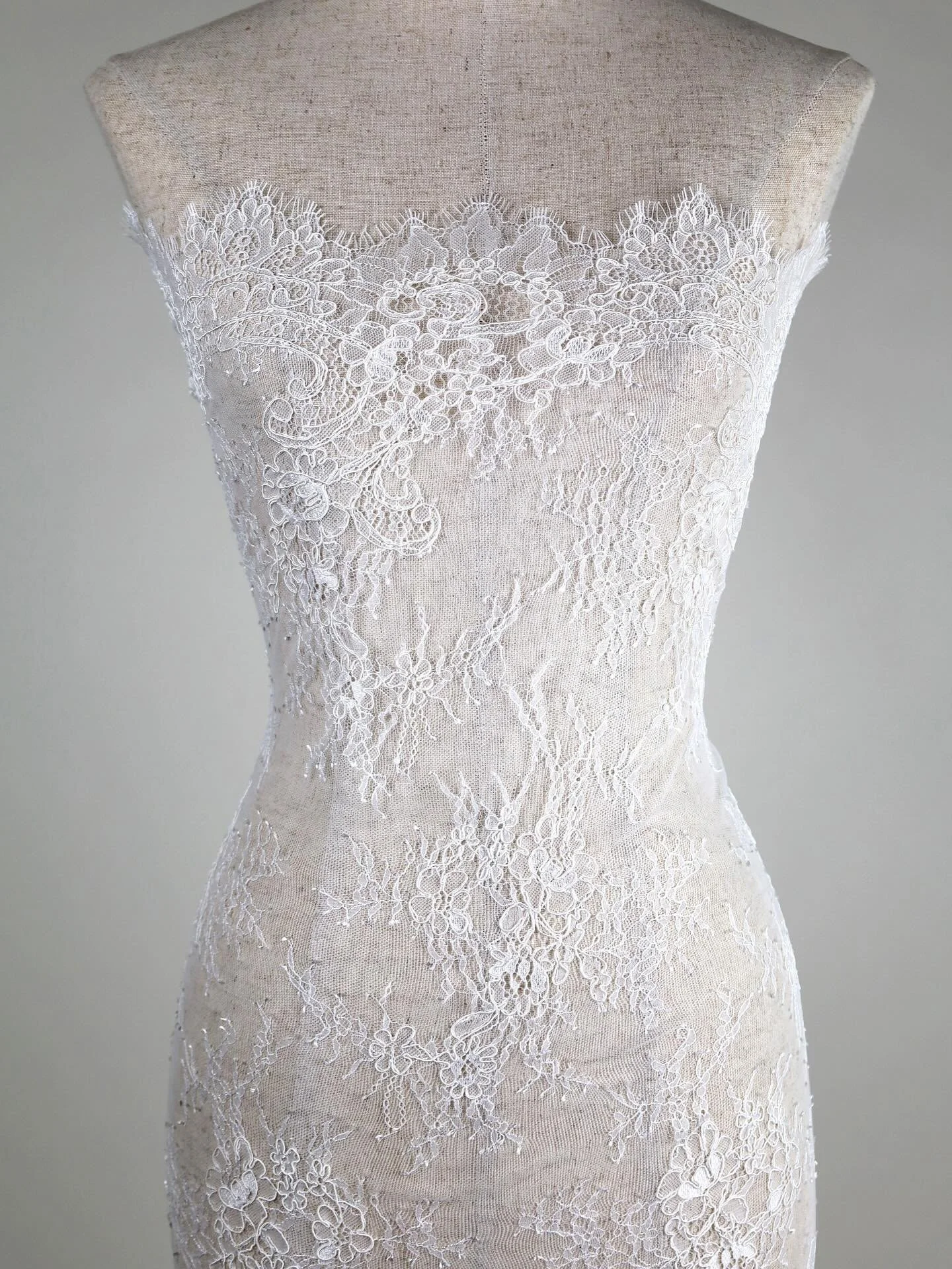 New Product
F7069C &ndash; Corded Lace in Ivory &middot; 148cm Width

An elegant corded lace with delicate floral motifs and a soft eyelash edge. Refined and versatile, ideal for bridal gowns and overlays.

In stock now &middot; Immediate dispatch.


