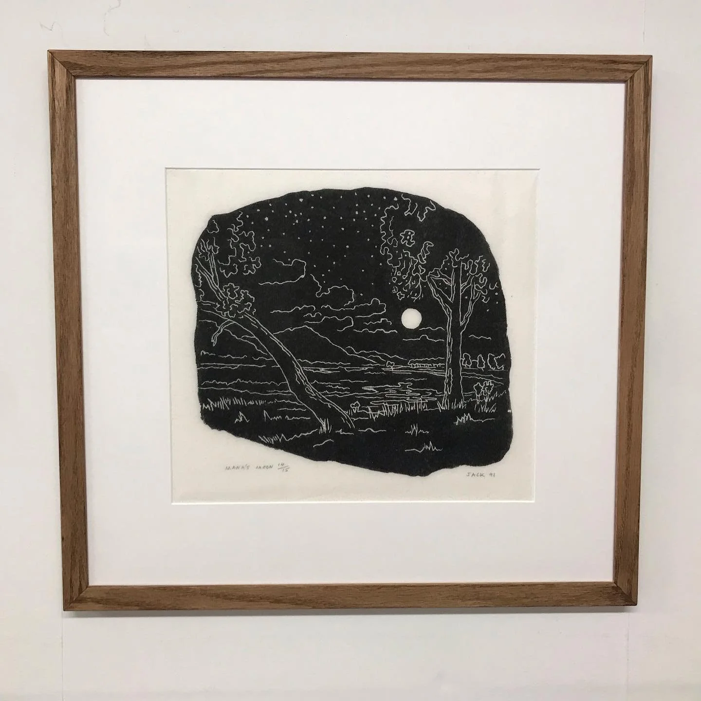 African Art on rice paper, mounted with thin walnut frame &amp; AR70 glass.
#pictureframing #art #wallart #framing #pictures #mounting #artoftheday #glass #hangingart #farnhamframing #farnhampictures #farnhamart #Surrey framing #surreyart #farnhamcan