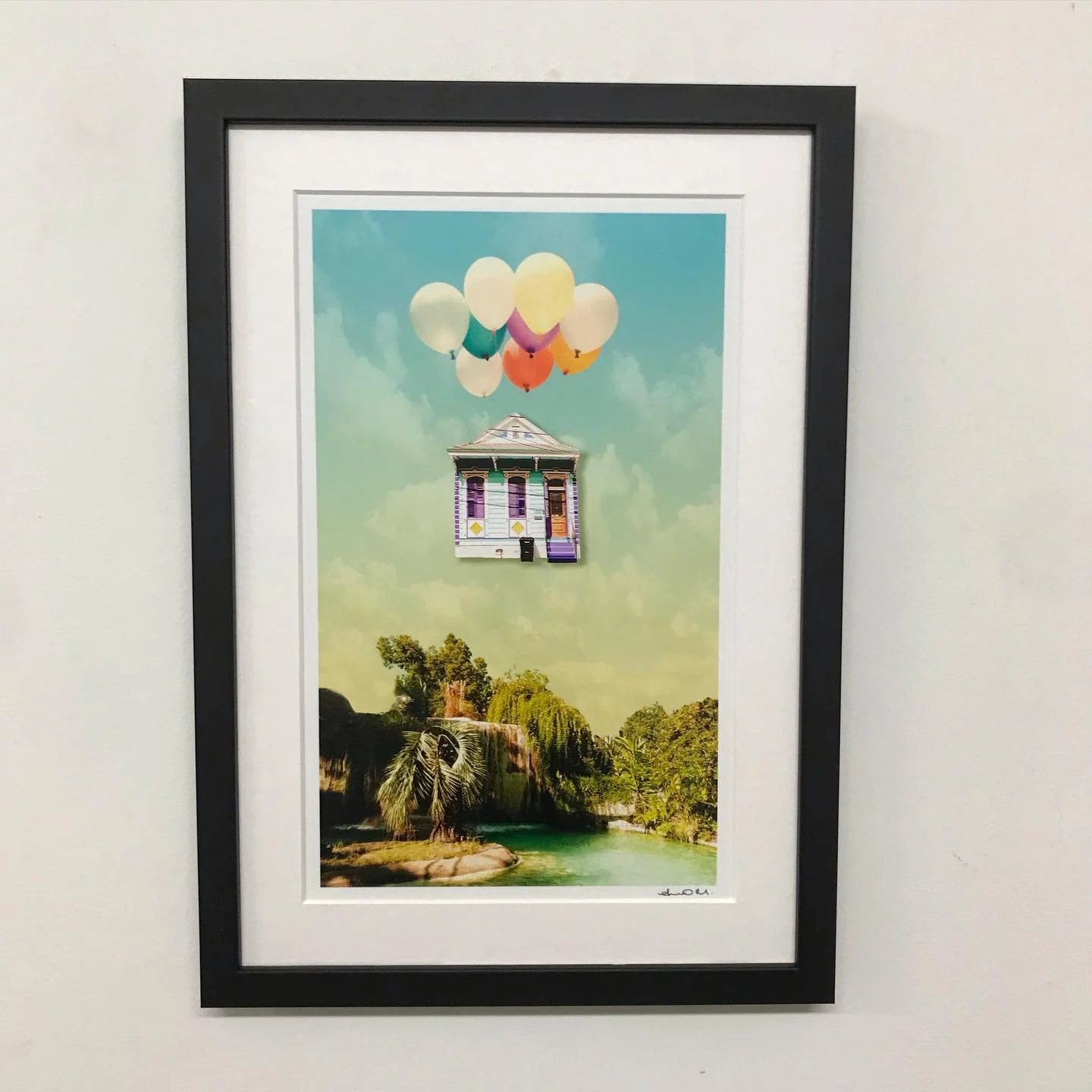 Simple black frame with mount, AR70 glass. Love the picture. #ar70glass #pictureframing #art #wallart #framing #pictures #mounting #artoftheday #glass #hangingart #farnhamframing #farnhampictures #farnhamart #Surrey framing #surreyart #farnhamcanvas 