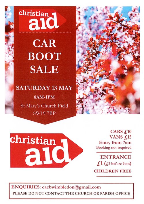 Christian Aid Carboot Sale