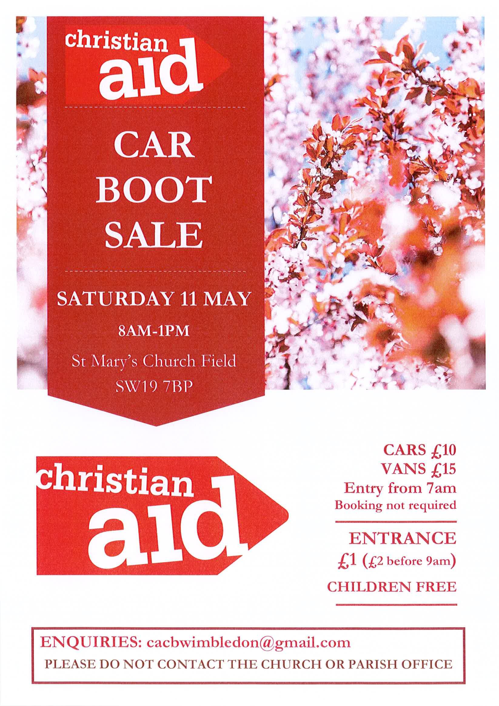 Christian Aid Car Boot Sale