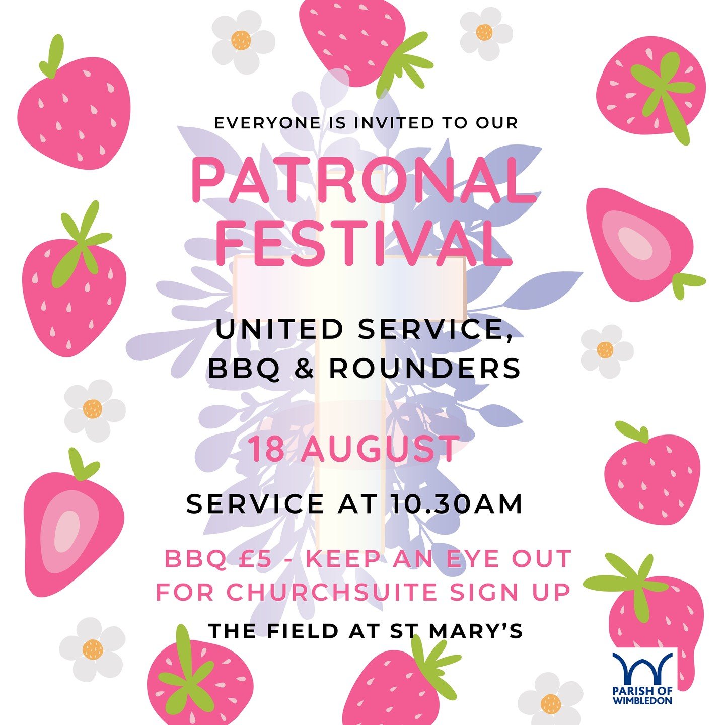 Tickets now available for our Patronal Festival with BBQ &amp; Rounders on Sunday 18 August, everyone is welcome. https://buytickets.at/parishofwimbledon/1312570 
#wimbledon #lovewimbledon #wimbledonvillage #families #summer