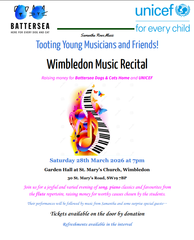 Wimbledon Music Recital in Garden Hall