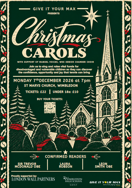 Give It Your Max Christmas Carol Service 2026