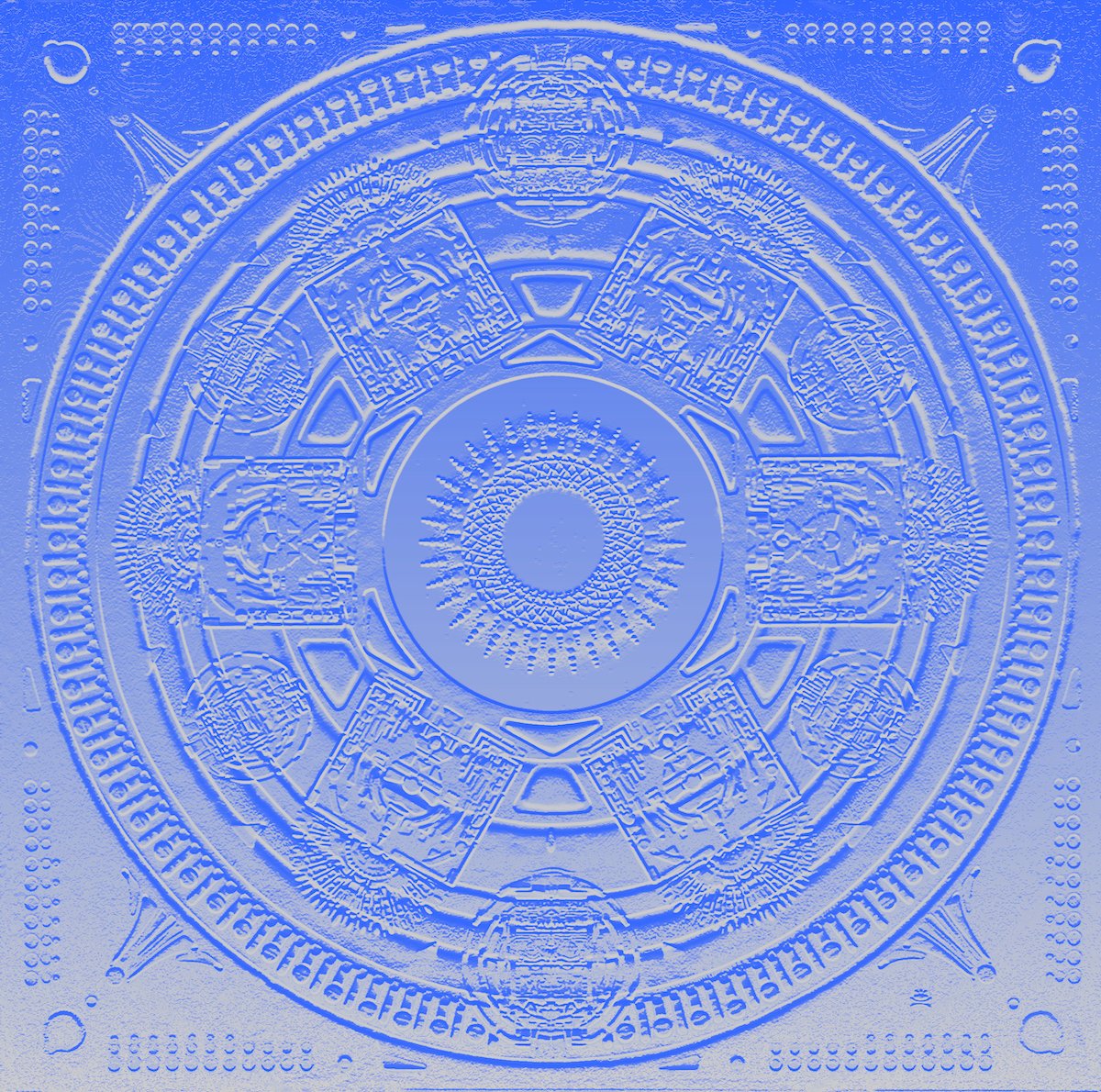 StarWheel High-Relief rendition: SW 023 Yellow Castle by visionary artist Aya.