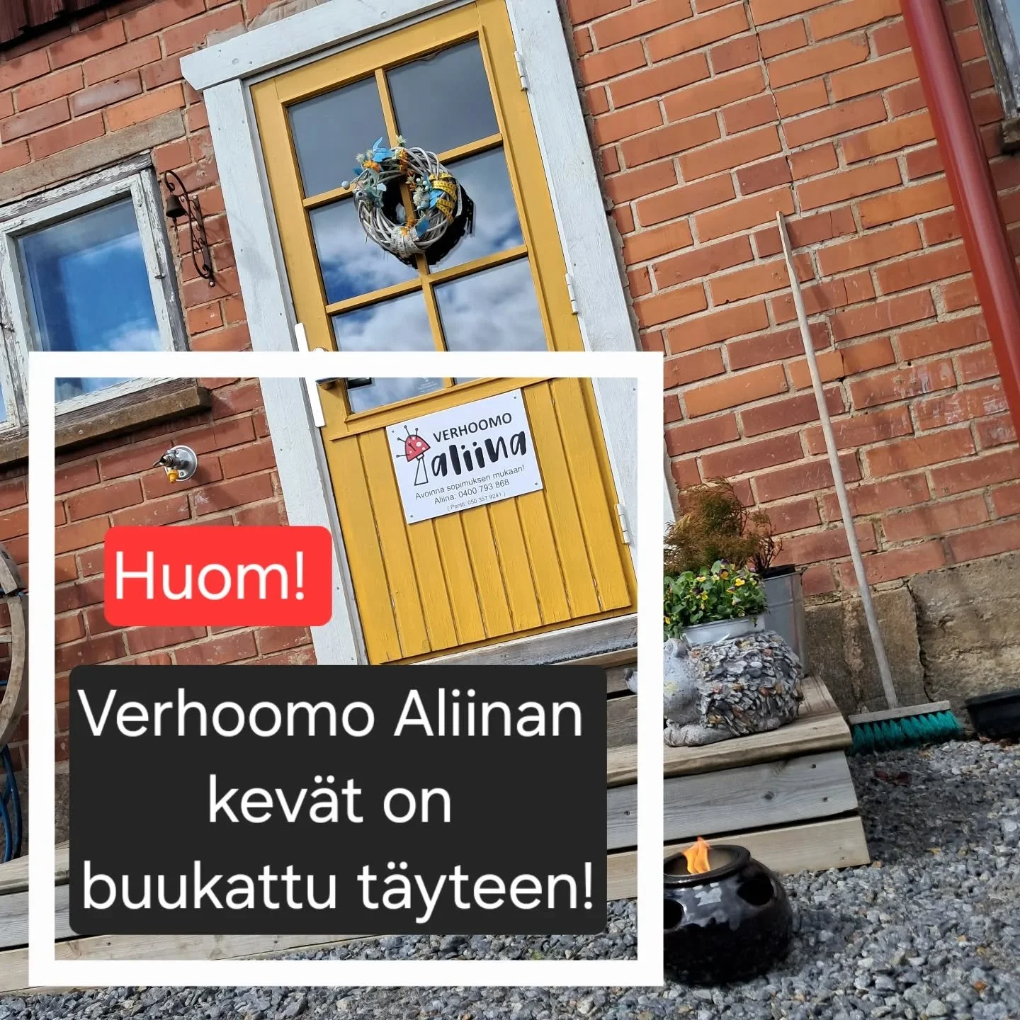 Moi! 
Ihanaa kun on t&ouml;it&auml;! ❤️ Jotta pysyysin aikatauluissa niin laitetaan kalenteria kiinni t&auml;s kohtaa verhoilut&ouml;iden osalta. 😊 
UUSISSA tilauksissa ota yhteytt&auml; verhoomon yhteisty&ouml;kumppaneihin: 

Kauko K&auml;pyl&auml;