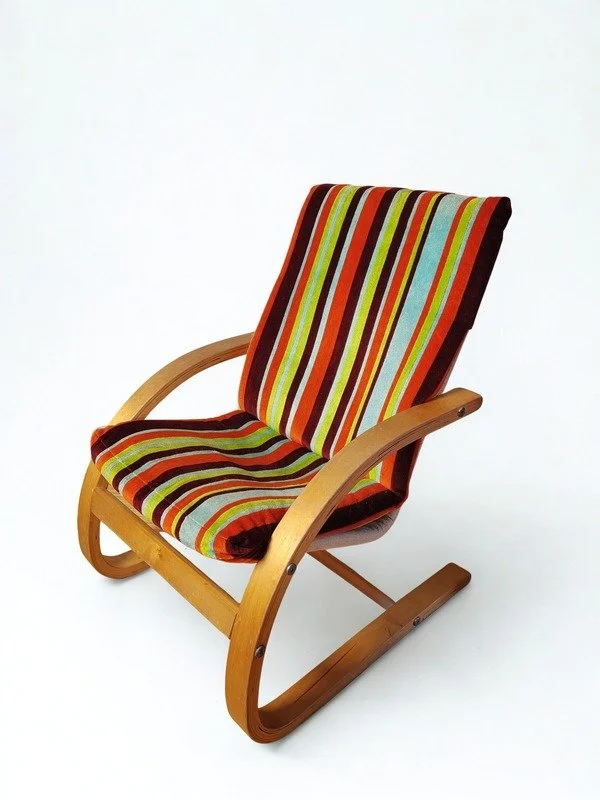 Raidallinen lasten nojatuoli