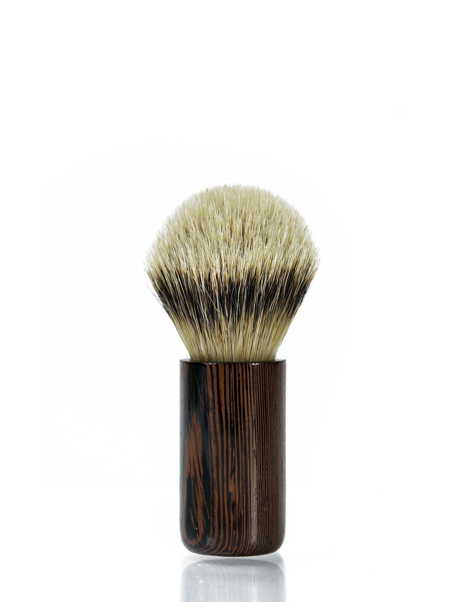 Wenghe wood shaving brush with silvertip badger hair