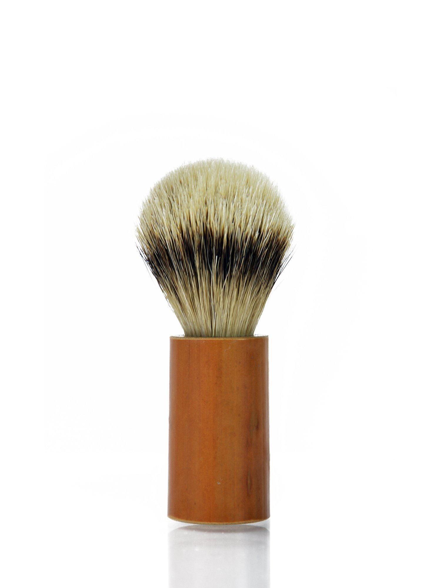 Malacca cane shaving brush with silvertip badger hair (Copia)