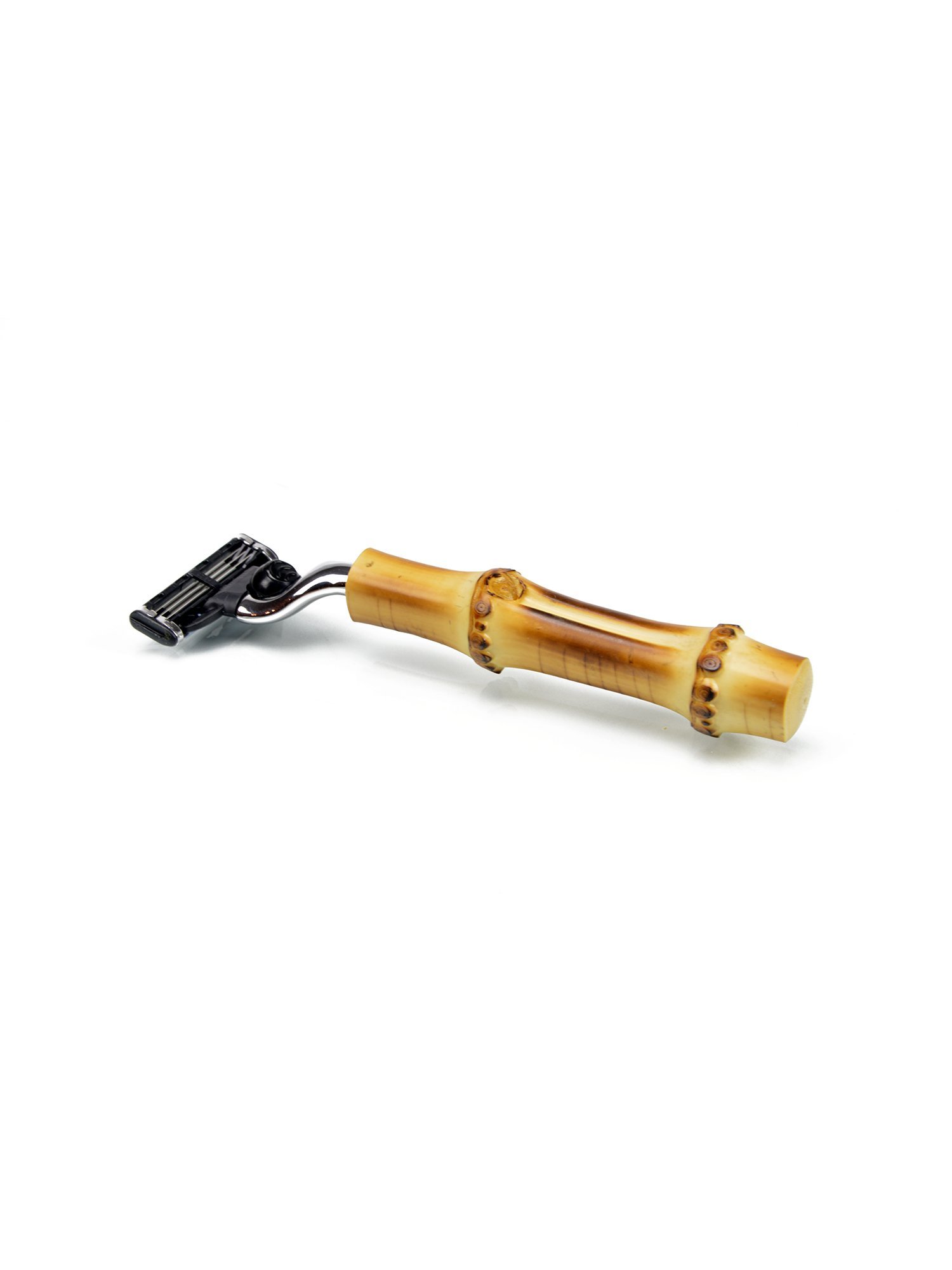 Japanese bamboo razor with Mach 3 blade