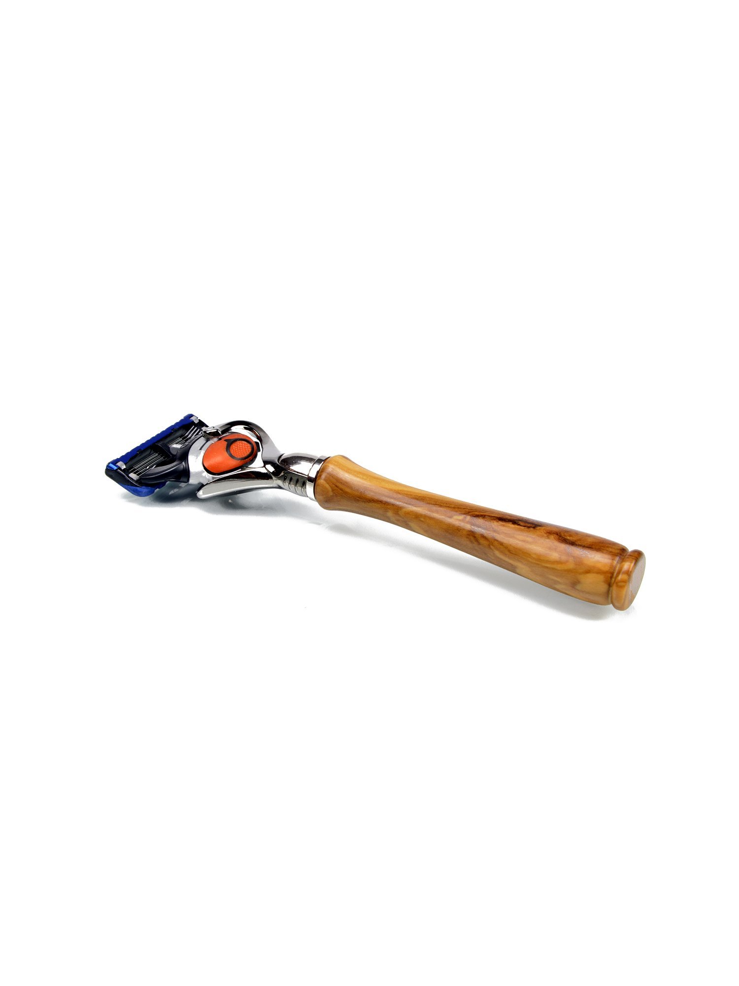 Italian olive wood razor with Flexball Fusion blade