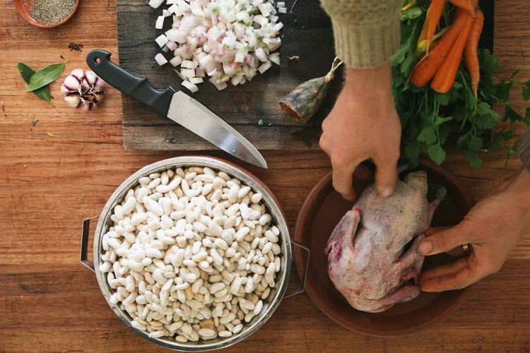 Wild duck cassoulet