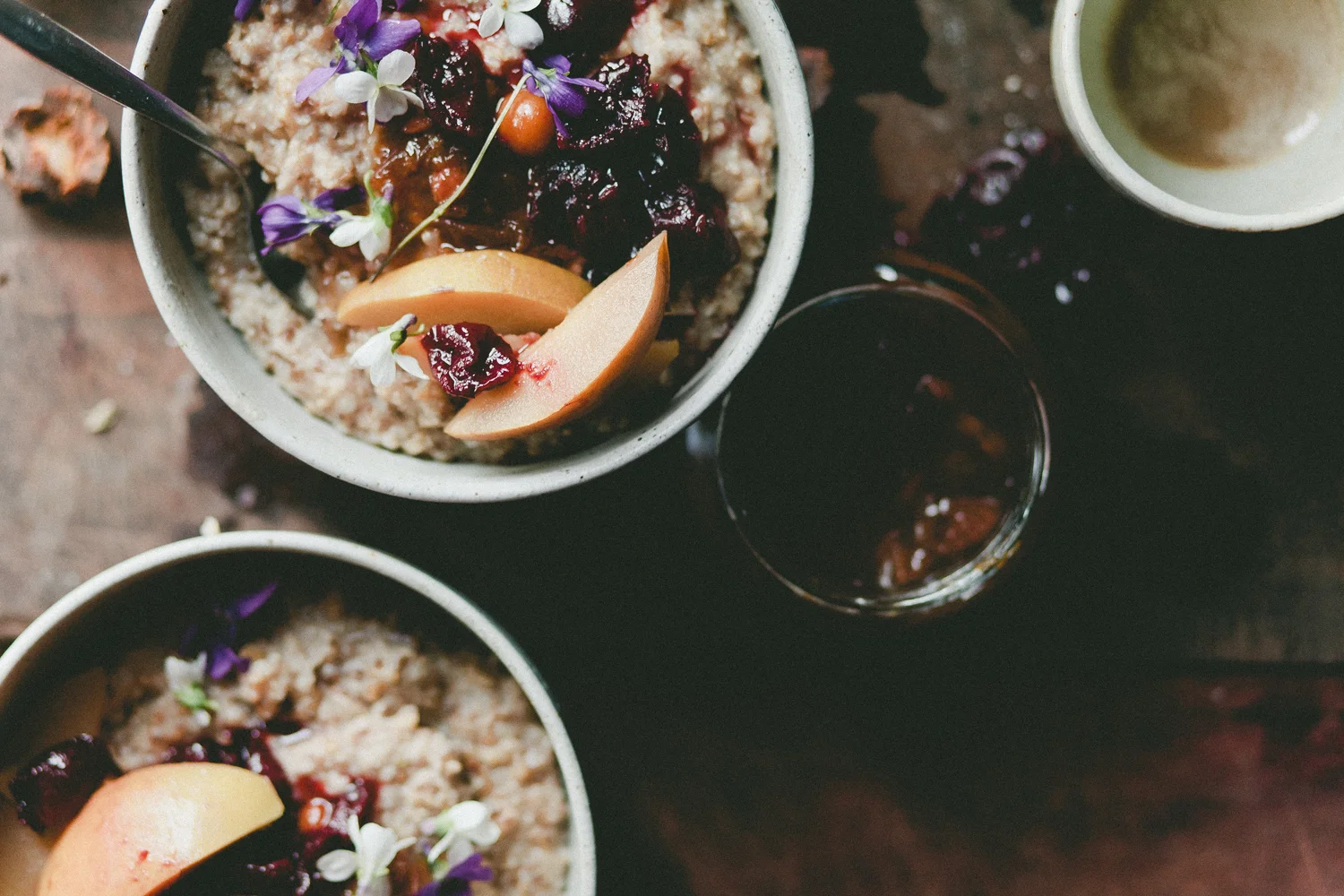 Freshly rolled & fermented porridge