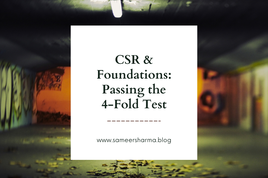 CSR &amp; Foundations: Passing the 4-Fold Test