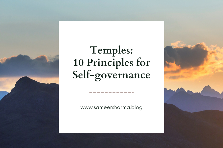 Temples: 10 Principles for Self-governance