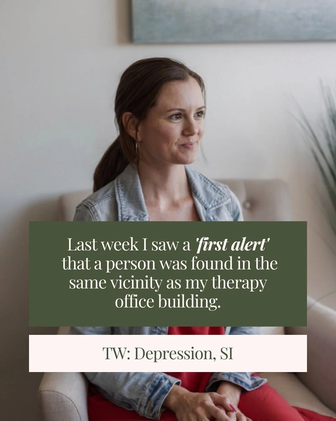 Went back and forth about how and when to post this. It&rsquo;s such a touchy subject for social media- so does that mean we don&rsquo;t &rsquo;touch&rsquo; it?

But I kept thinking about the first alert, the details that were shared, along with the 