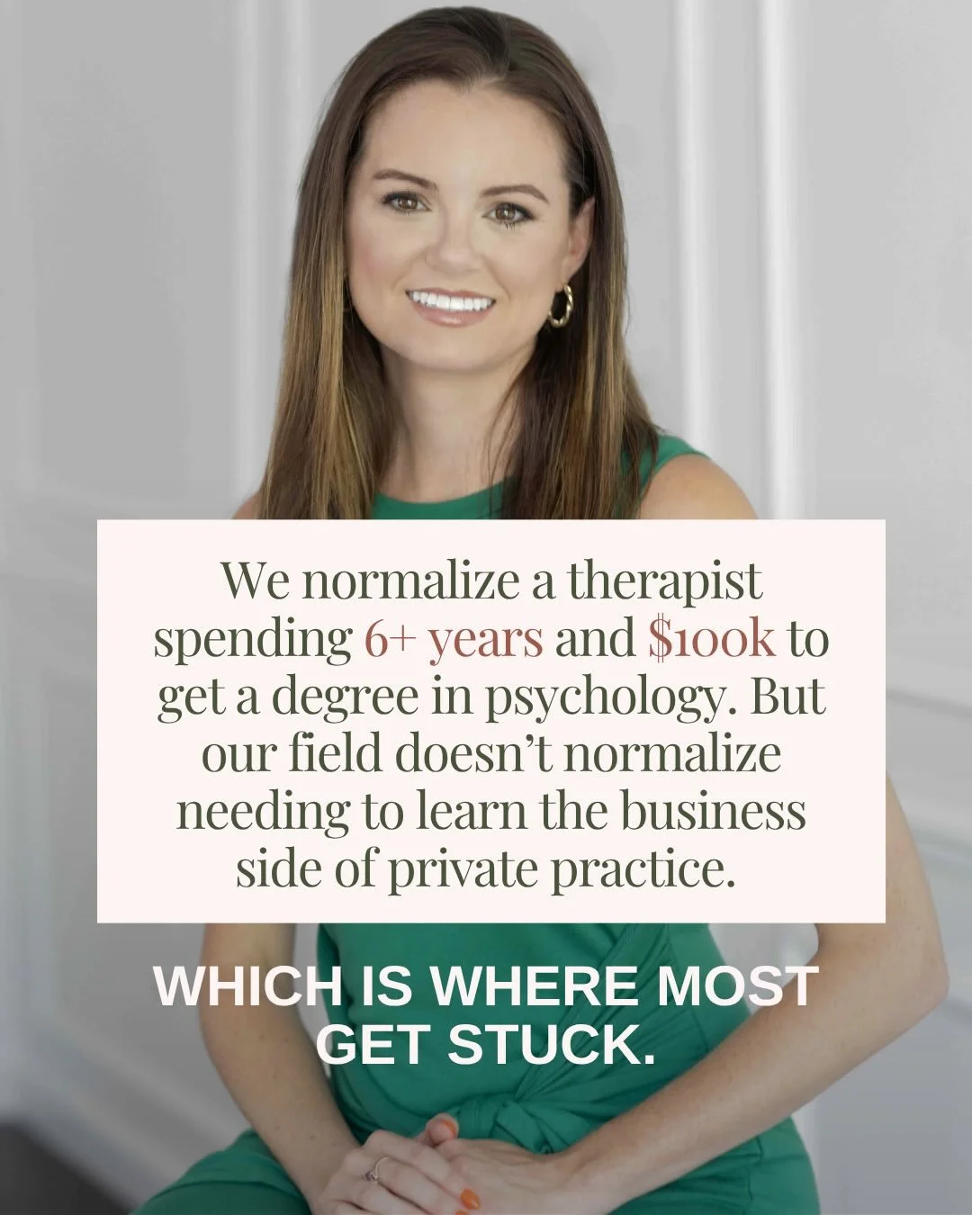 Here&rsquo;s what I know this week ⬇️ 

Therapists are waking up and wanting to do something different in their practice. 

They aren&rsquo;t wanting to continue to play small and not meet their goals in 2026.

I am beyond excited what an amazing gro