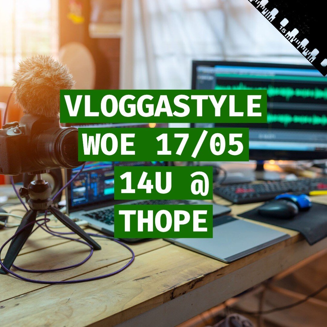 Hoi hoi gastjes,

doordat vorige week de stagiair afwezig was, is de activiteit rond video niet doorgegaan. Om toch nog hiermee iets te doen, gaan we deze week vloggen in en over Thope, jullie bepalen het scenario! Hierna zal Parsi dit allemaal edite