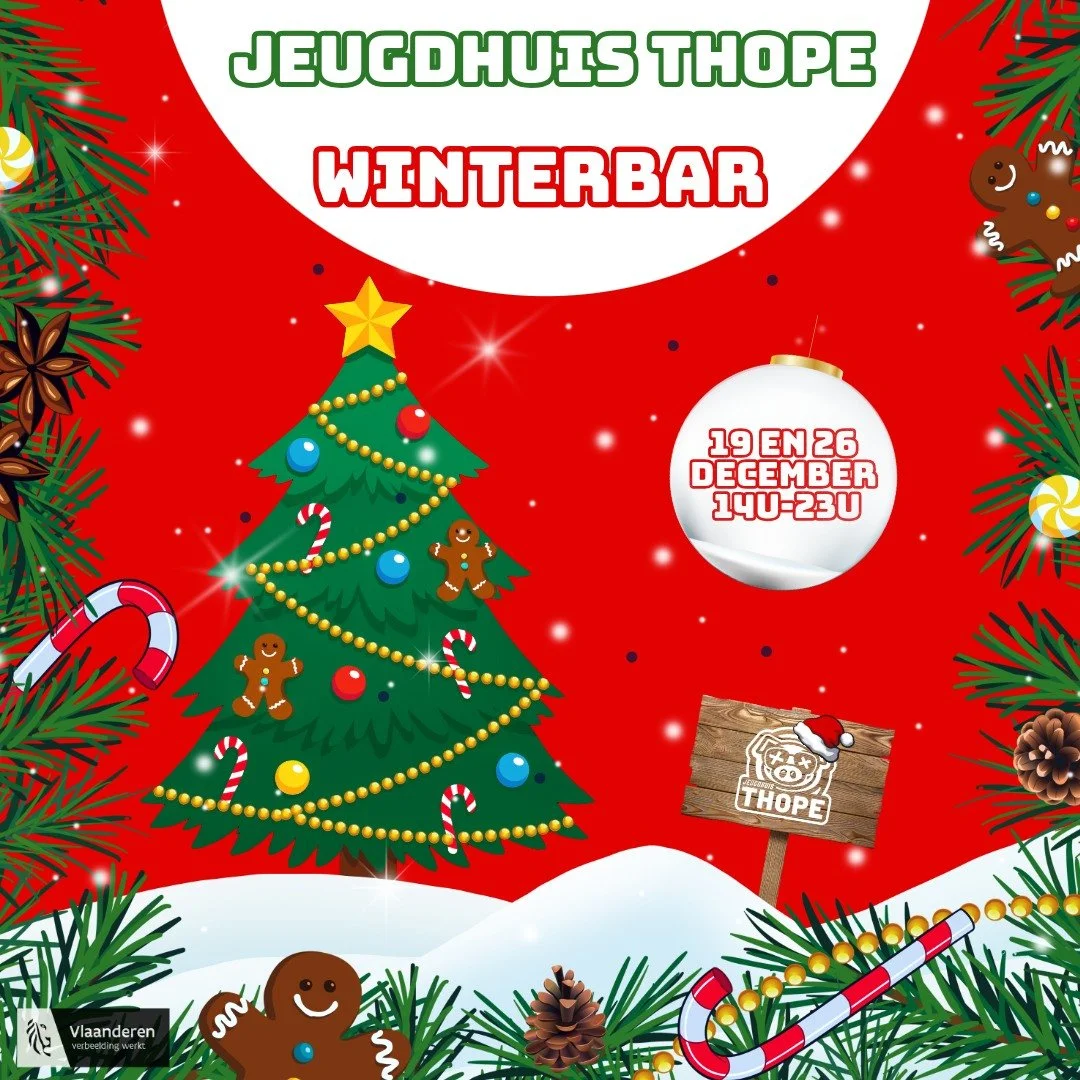 ❄️ WINTERBAR JEUGDHUIS THOPE ❄️

Na onze succesvolle zomerbar organiseren wij nu ook met jeugdhuis Thope een Winterbar. Hetzelfde concept, volledig in een winters thema gegoten. 

Wat mag je verwachten?
☕ Winterse drankjes
🥞 Pannenkoeken &amp; braad