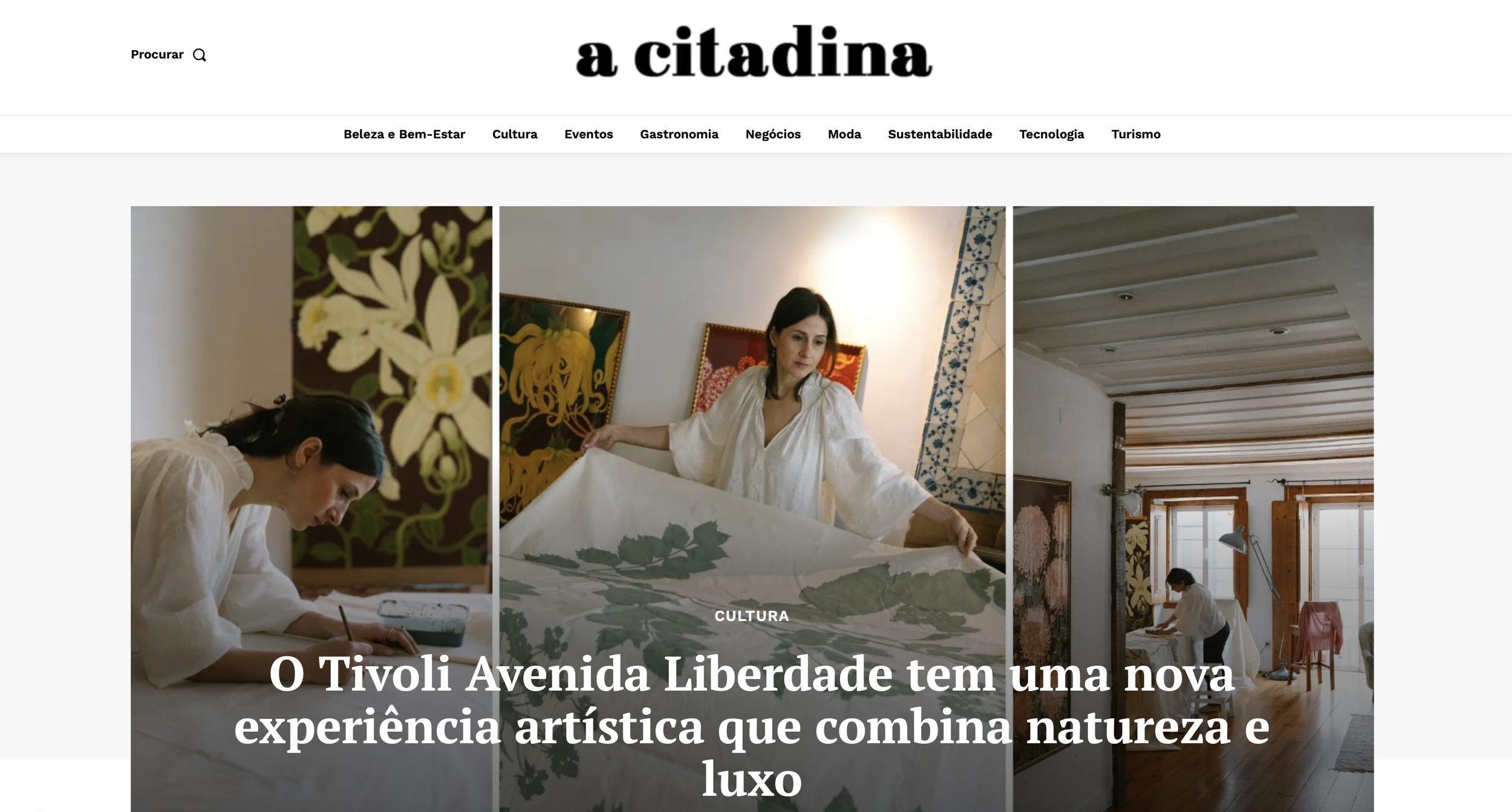 O Tivoli Avenida Liberdade tem uma nova experiência artística que combina natureza e luxo - A coitadinha, May 2026