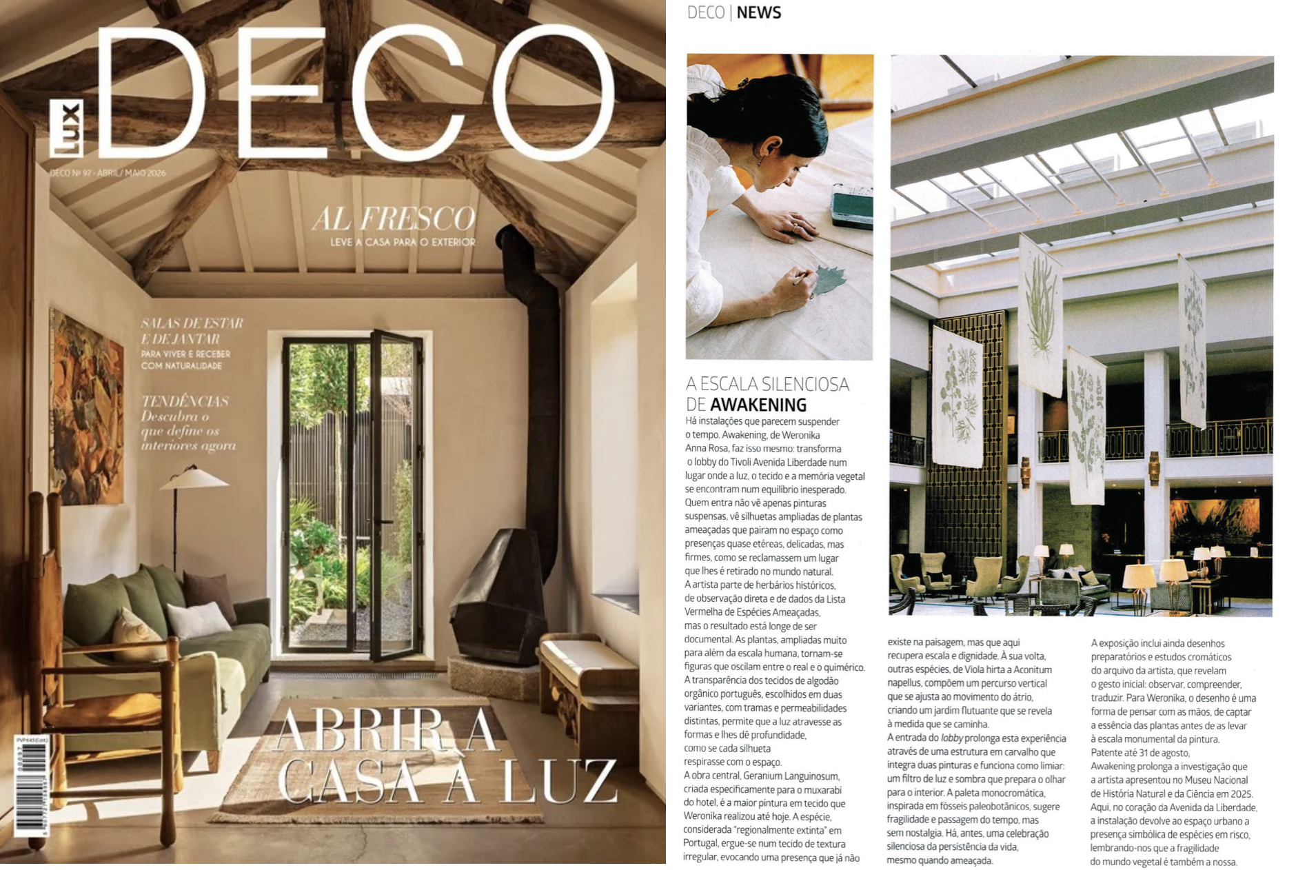 A escala silenciosa de Awakening - LUX DECO, no. 97 / April-May 2026