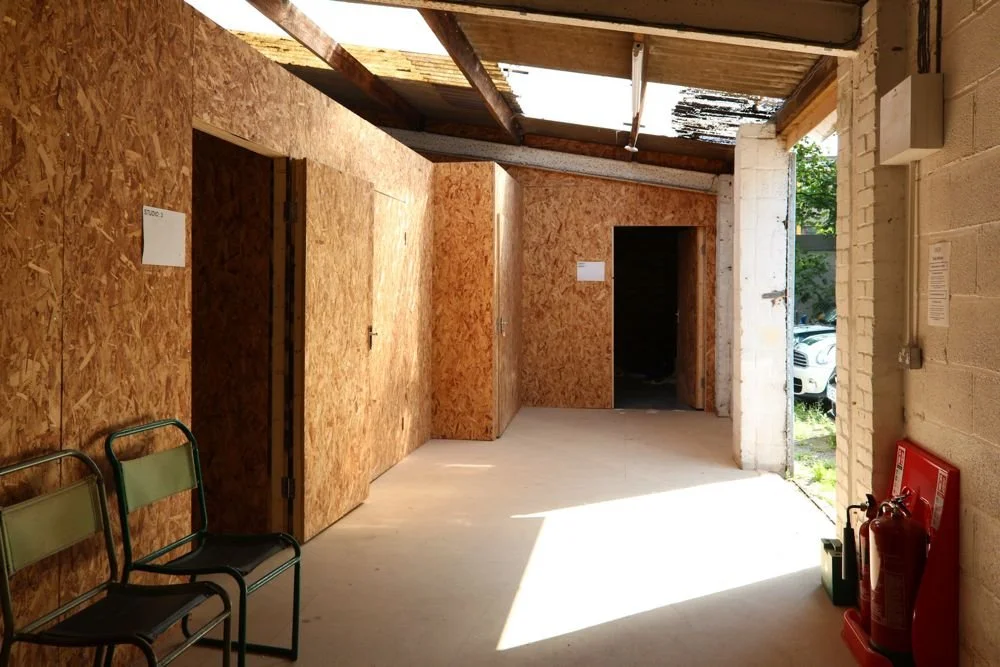 Artists studio corridor