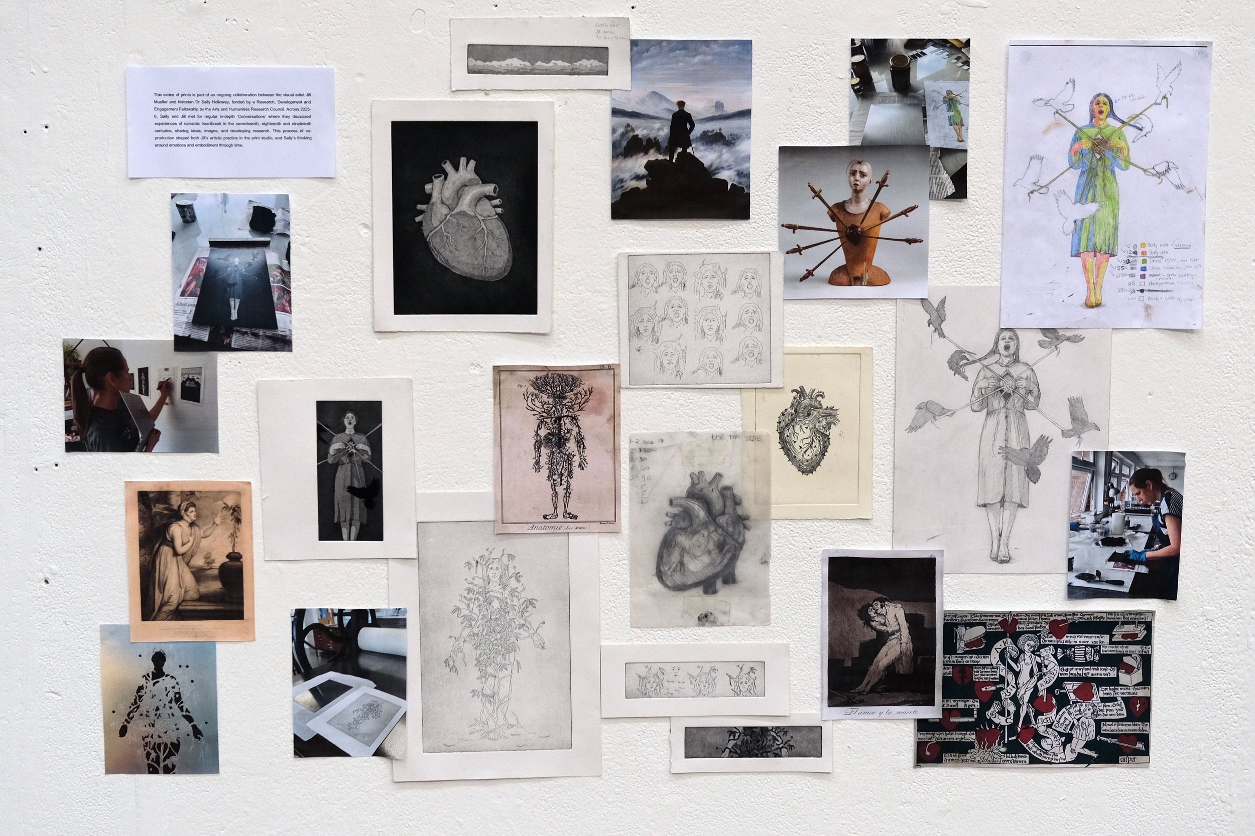 Working process - Jill Mueller & Sally Holloway