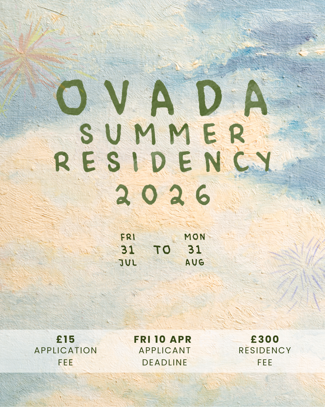Summer Residency 2026 Poster