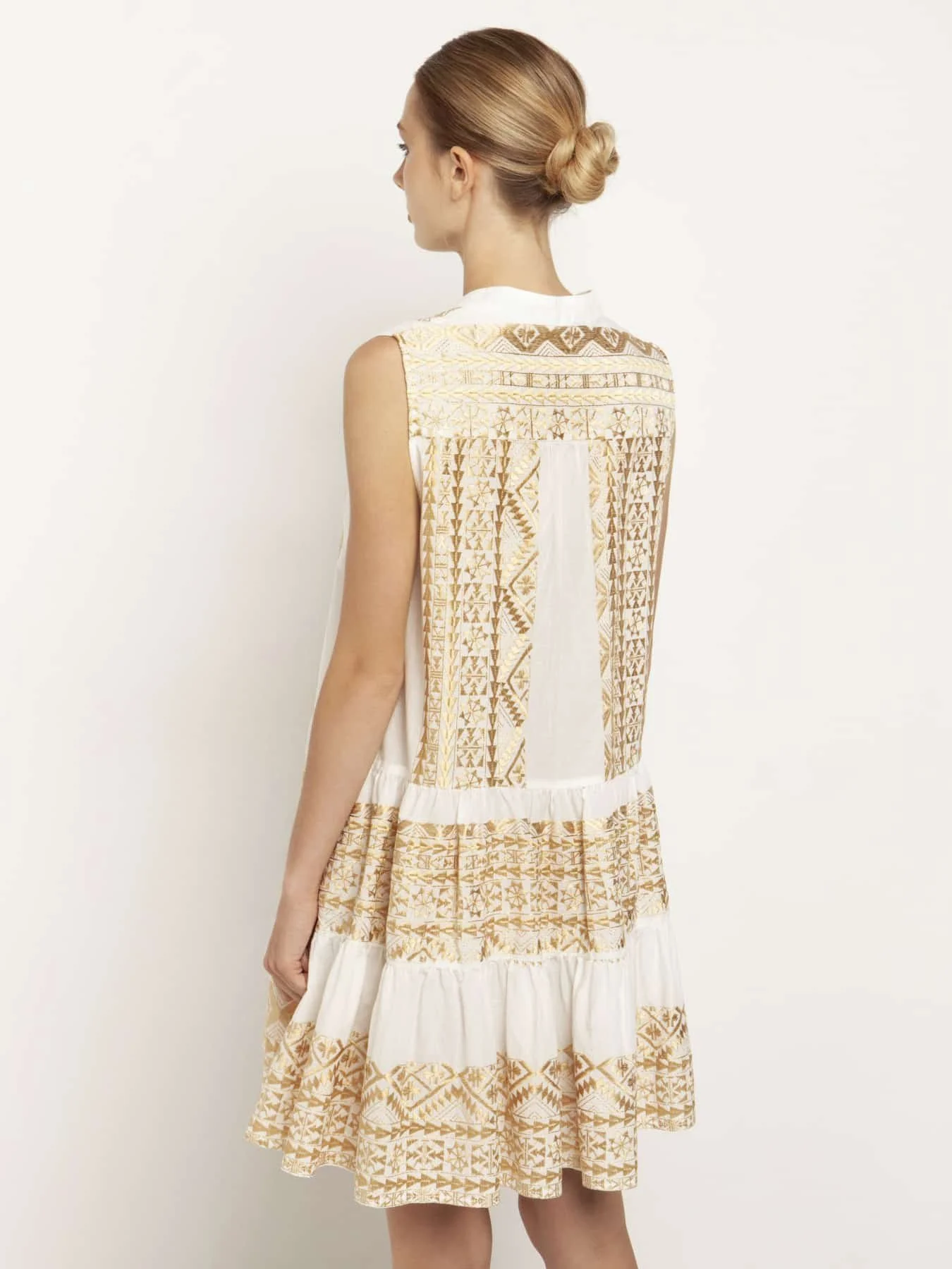 white and gold grecian dress Purple Elf Fantasy Dress - Golden Rome Greek Goddess - Fairy Evening Dress main image 0