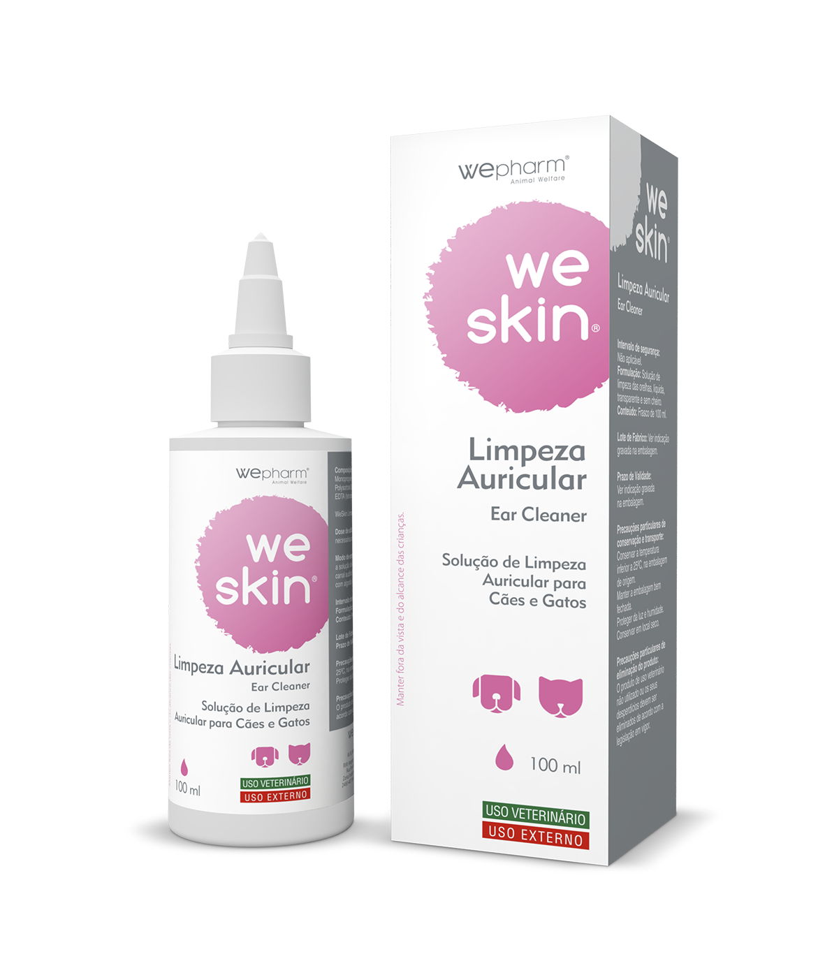 WeSkin Ear Cleaner 100 ml Nettoyant doux pour les oreilles à l'Aloé Vera, sans alcool, non gras