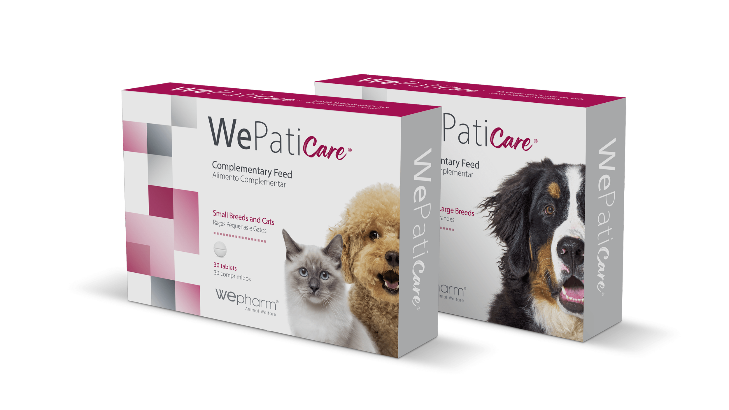 Aliment complémentaire pour chiens de moyenne et grande taille sous forme de comprimé appétant pour la protection du foie- WePaticare