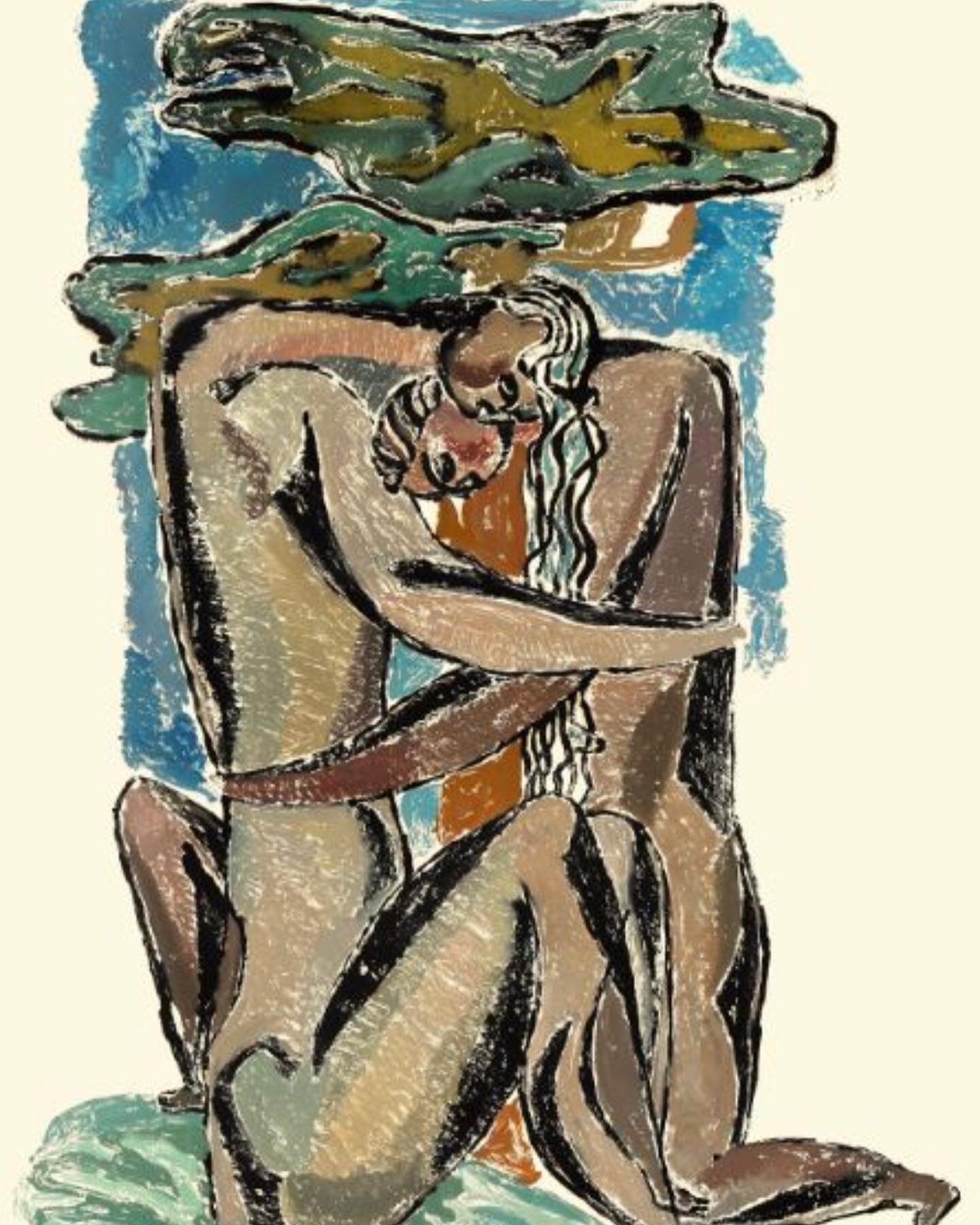 Lovers - Color monotyping 100 x 70 (1974) by Walter Friedrich

#painting #painter #drawing #walterfriedrich #artgallery #colorphotography #artgallery #handmade #instaart #potd #lovers #love