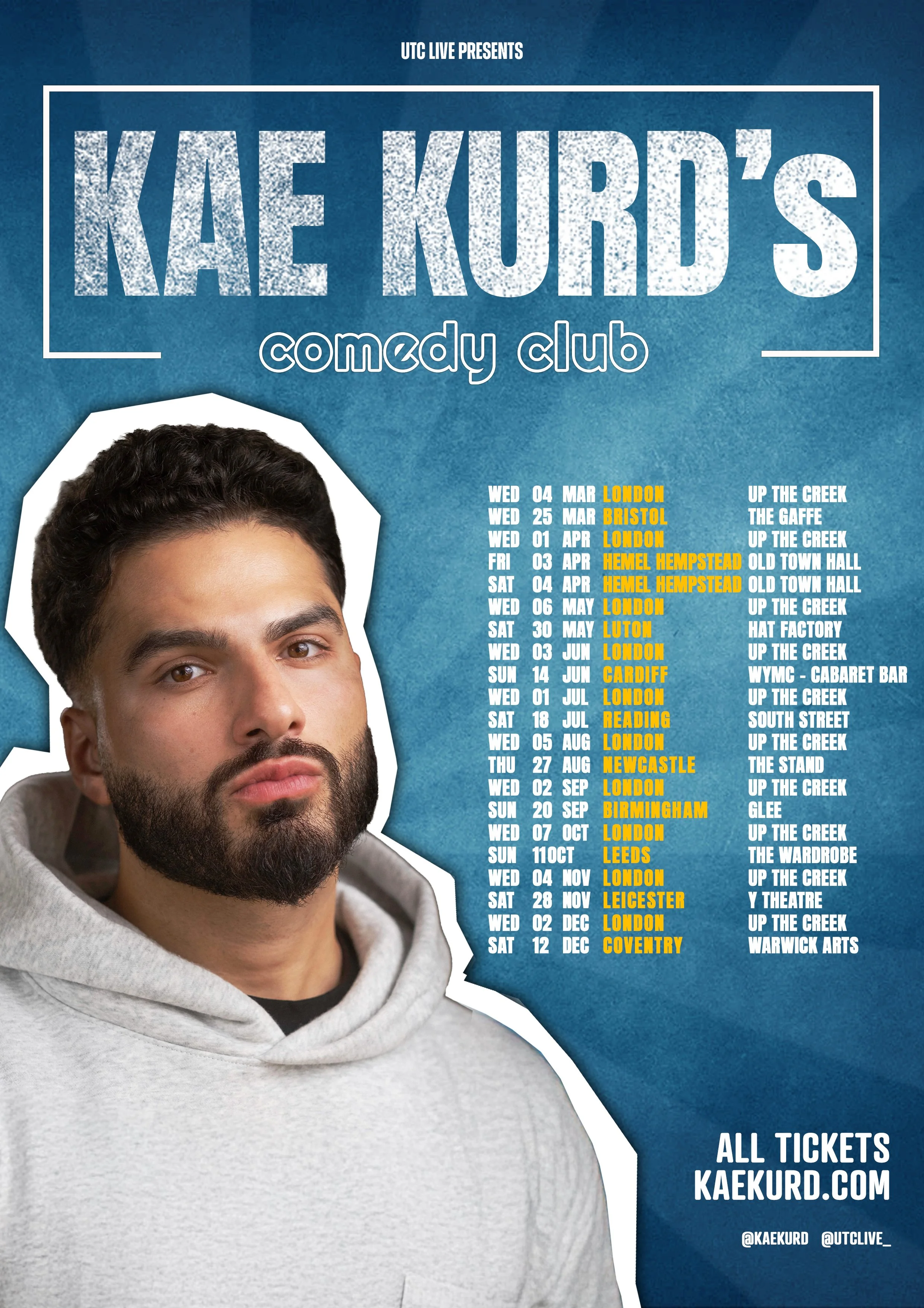KAE KURDS - COMEDY CLUB ON TOUR