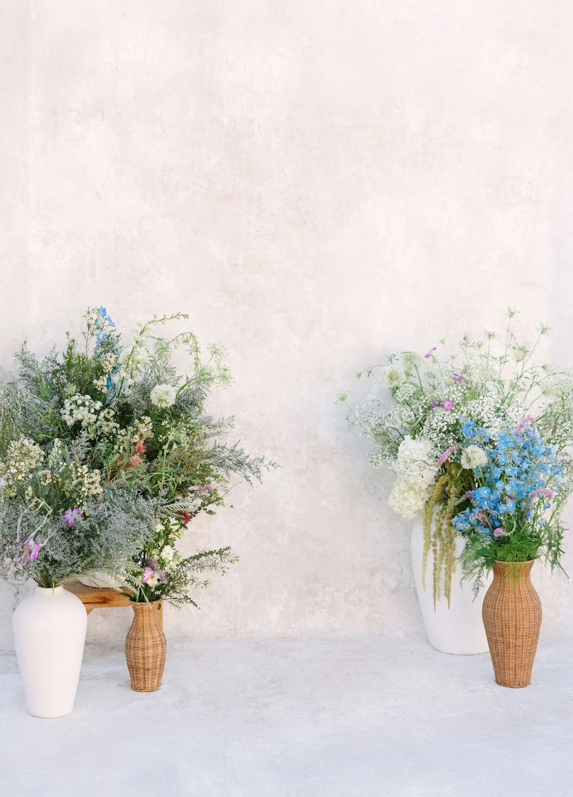 Textural Flowers in Pots