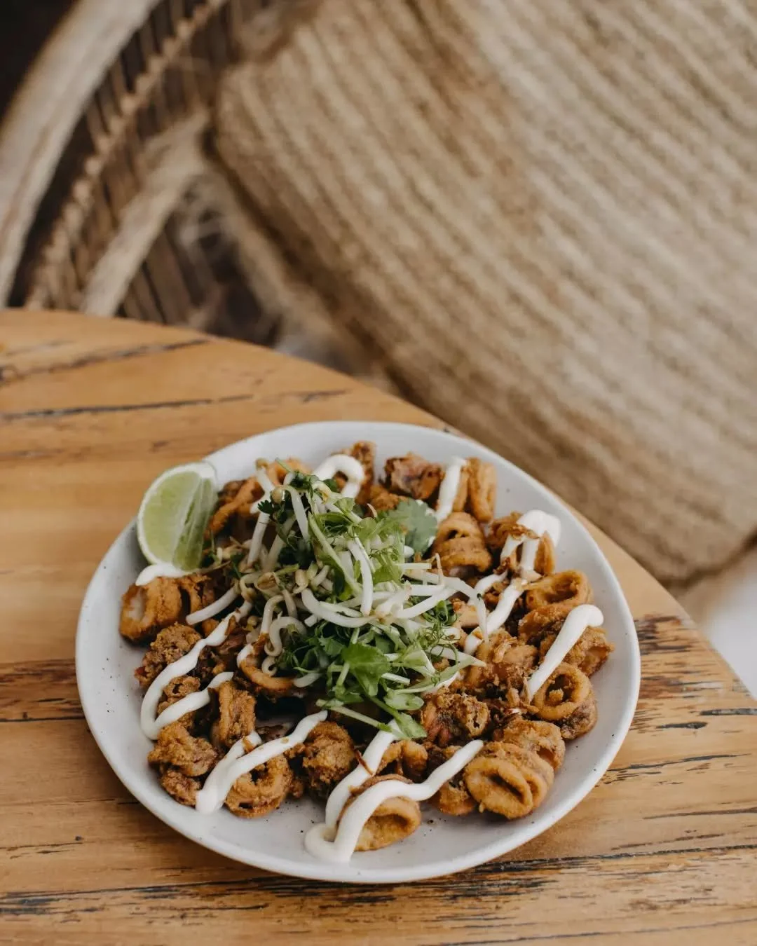 Squid goals! Golden fried ginger + garlic squid, zesty lemon aioli and a crisp snow pea sprout salad. Perfect for grazing all day, any day.&nbsp;😋&nbsp;

Join us, link in bio.