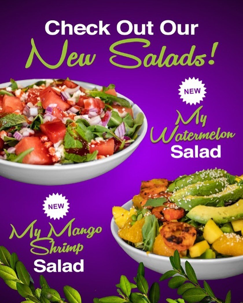 Hello ☀️! Two of your favorite seasonal salads are back!! Are you team 🥭 or team 🍉 ? Comment below which team you are on for a chance to try both salads on us! Winner will be announced Friday 4/14! #mangosalad #watermelonsalad #waynenj #lyndhurstnj