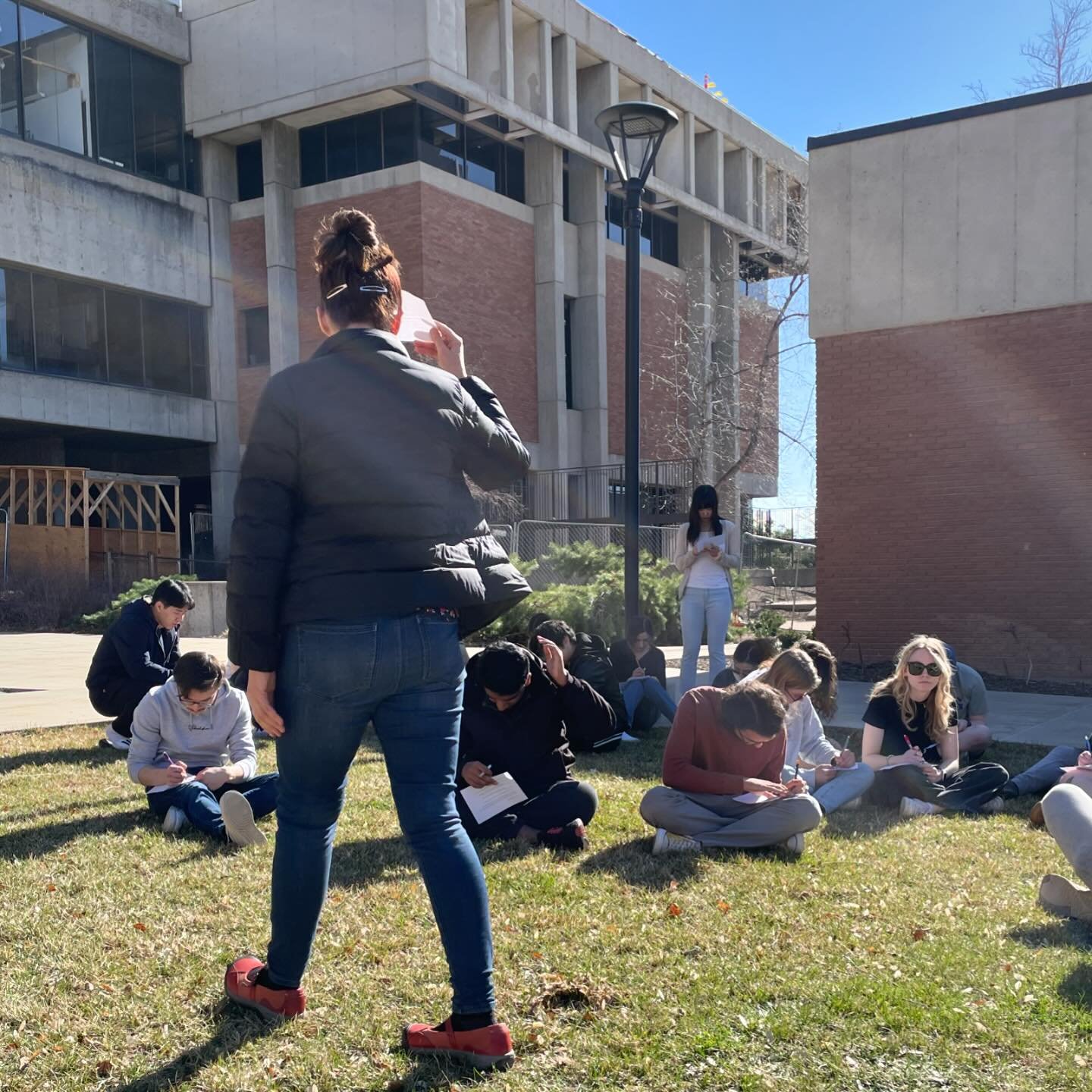 A few weeks ago, students in Prof. Gretchen Jude&rsquo;s Sound for Film &amp; Media course took a walk outside to practice &ldquo;Deep Listening.&rdquo; Prof. Jude explained that in order create normal &ldquo;quiet&rdquo; with the ambient noise that 